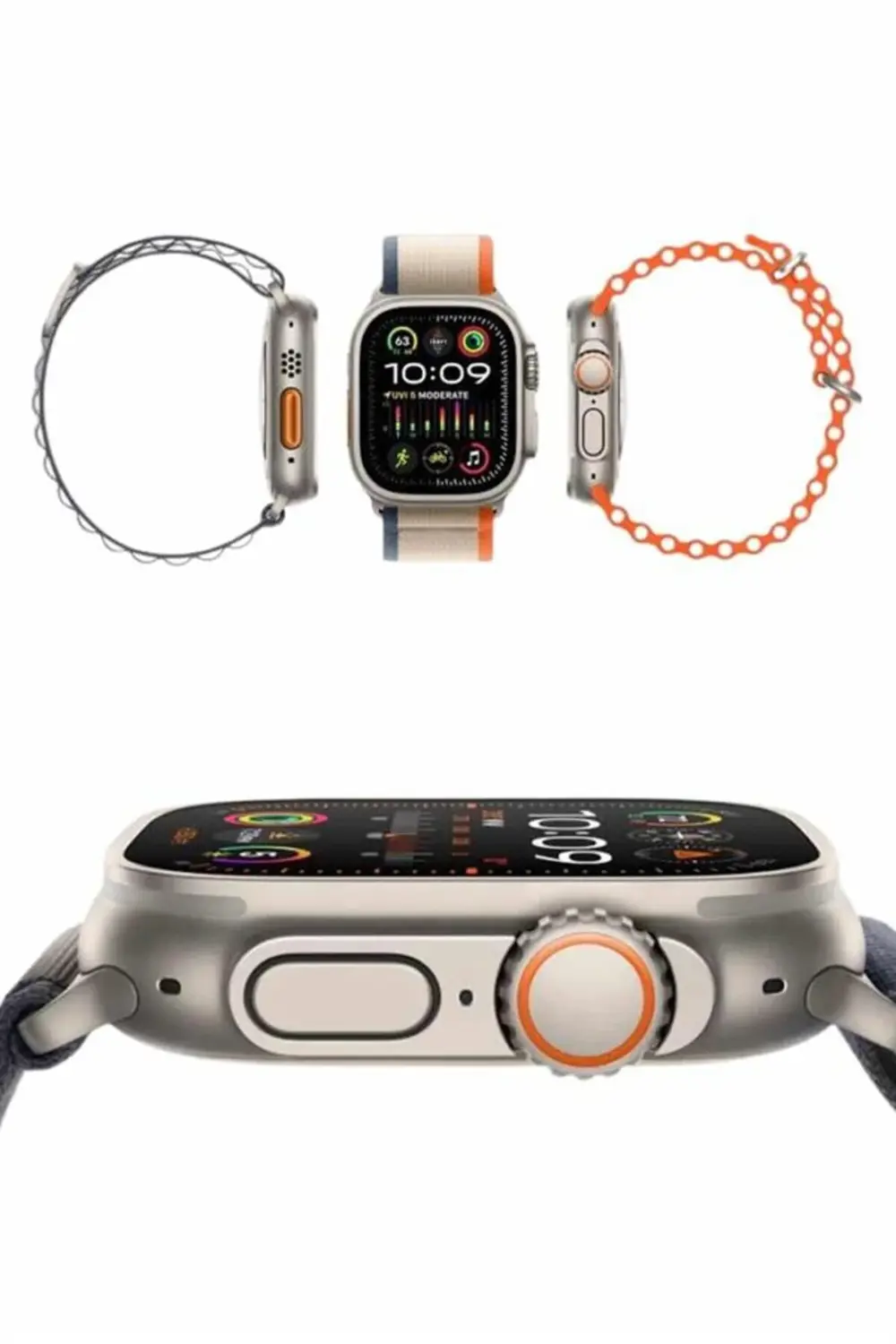 49mm Akıllı Saat Amoled Ekranlı Kadın Erkek Kol Saati Plastik Kor