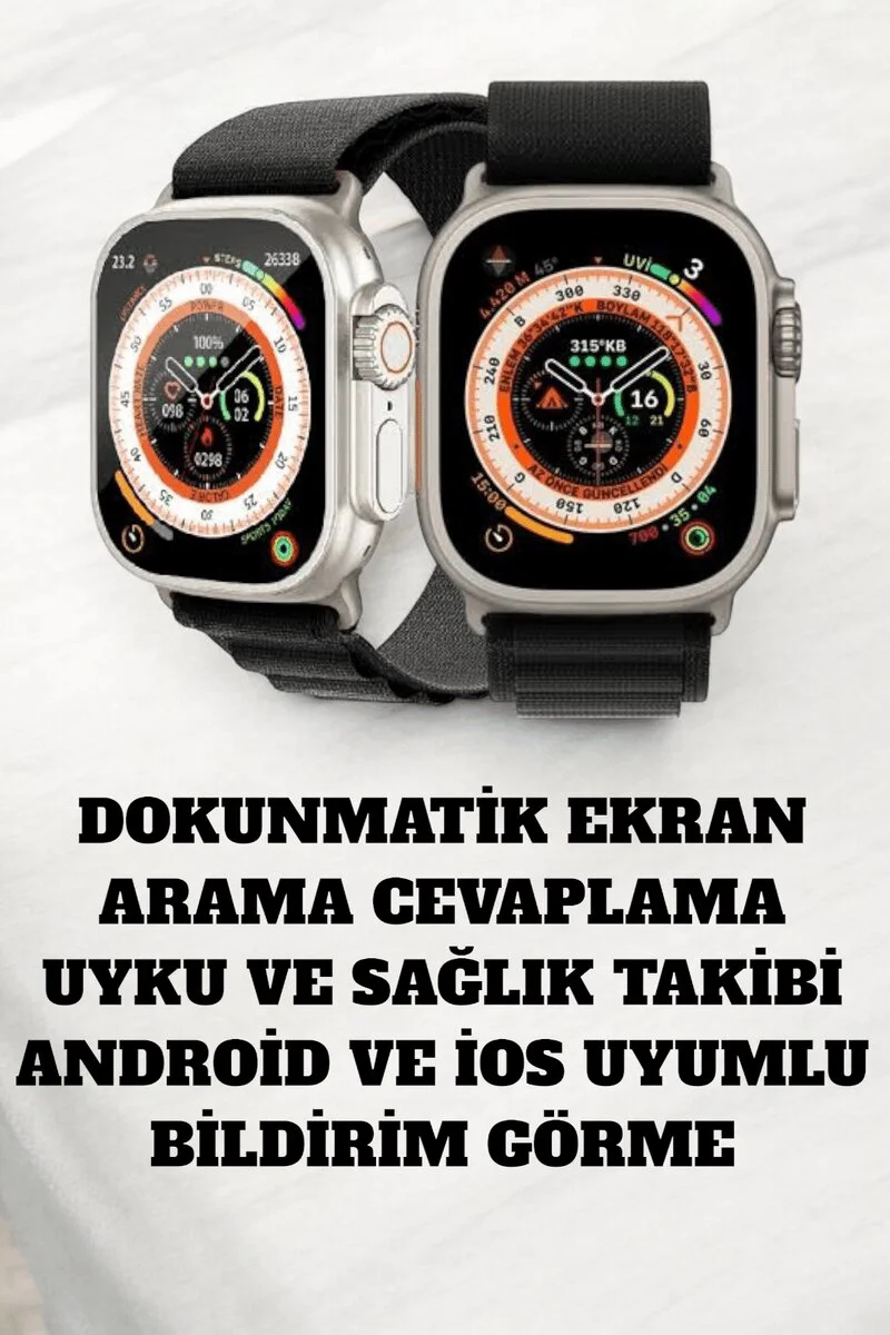 49MM Akıllı Saat - Kan Basıncı Ölçen ve Adımsayarlı Sağlık Takibi