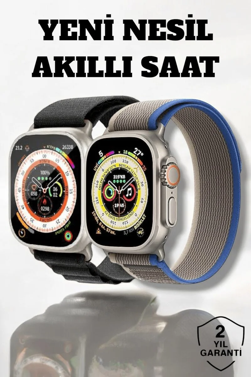 49MM Akıllı Saat - Kan Basıncı Ölçen ve Adımsayarlı Sağlık Takibi