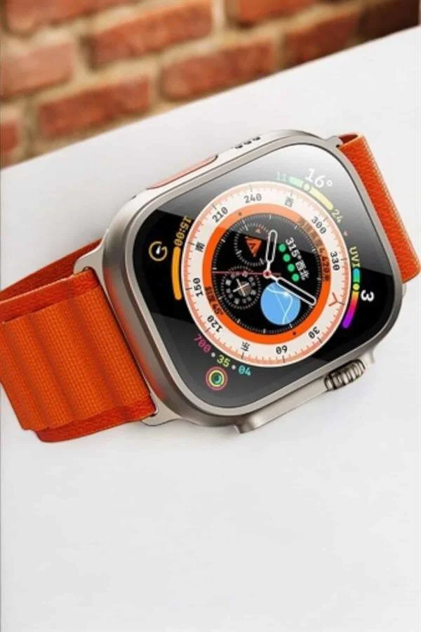 49MM Dokunmatik Akıllı Saat Bluetooth Sağlık ve Spor Takip Cihazı