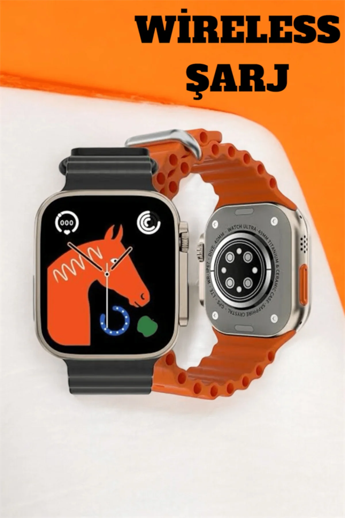 49Mm Ekranlı Basıncı Ve Adımsayar Özellikli Bluetooth Akıllı Saat
