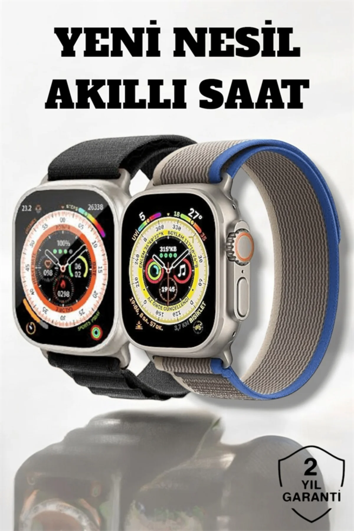 49Mm Ekranlı Basıncı Ve Adımsayar Özellikli Bluetooth Akıllı Saat