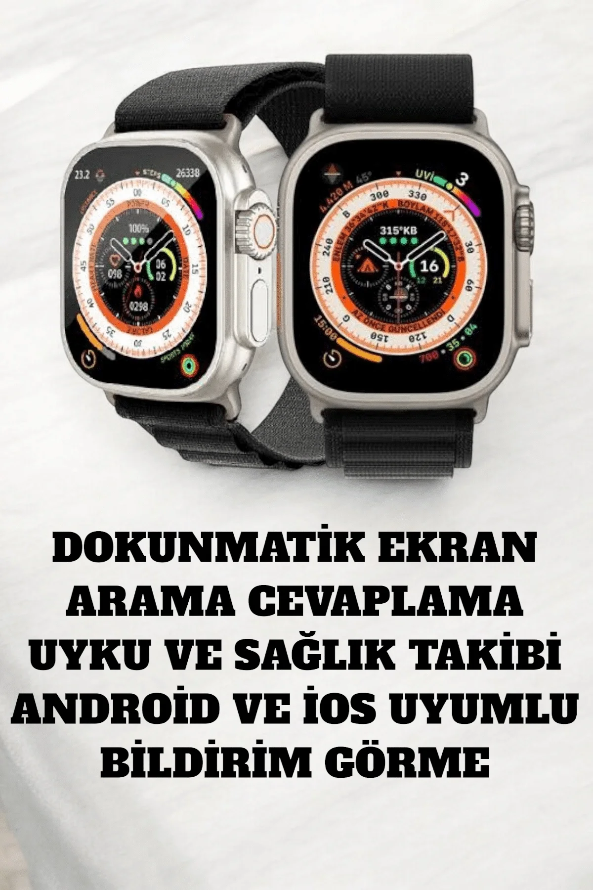 49MM Ekranlı, Kan Basıncı ve Adımsayar Özellikli Bluetooth Akıllı Saat 49MM Ekranlı, Kan Basıncı ve Adımsayar Özellikli Bluetooth Akıllı Saat