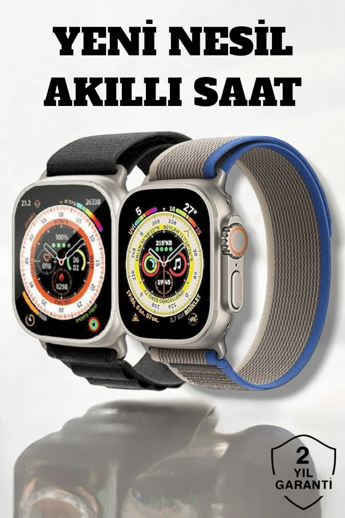 49Mm Ekranlı, Kan Basıncı Ve Adımsayar Özellikli Bluetooth Akıllı