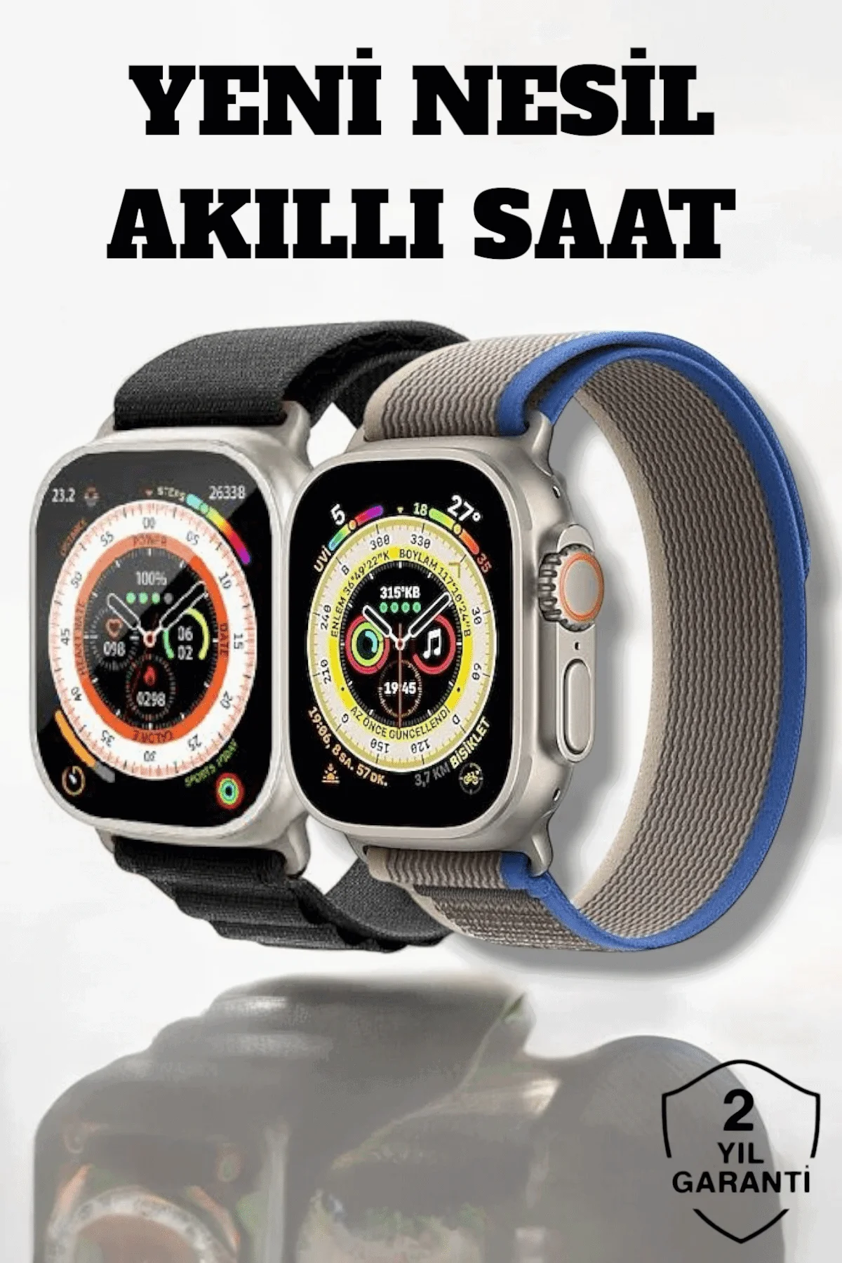 49MM Ekranlı, Kan Basıncı ve Adımsayar Özellikli Bluetooth Akıllı Saat