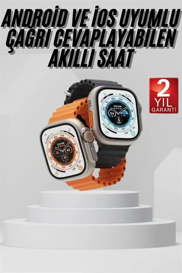 49mm Kumaş Kordonlu Akıllı Saat Amoled Bluetooth - Konforlu ve Şık Günlük Kullanım İçin