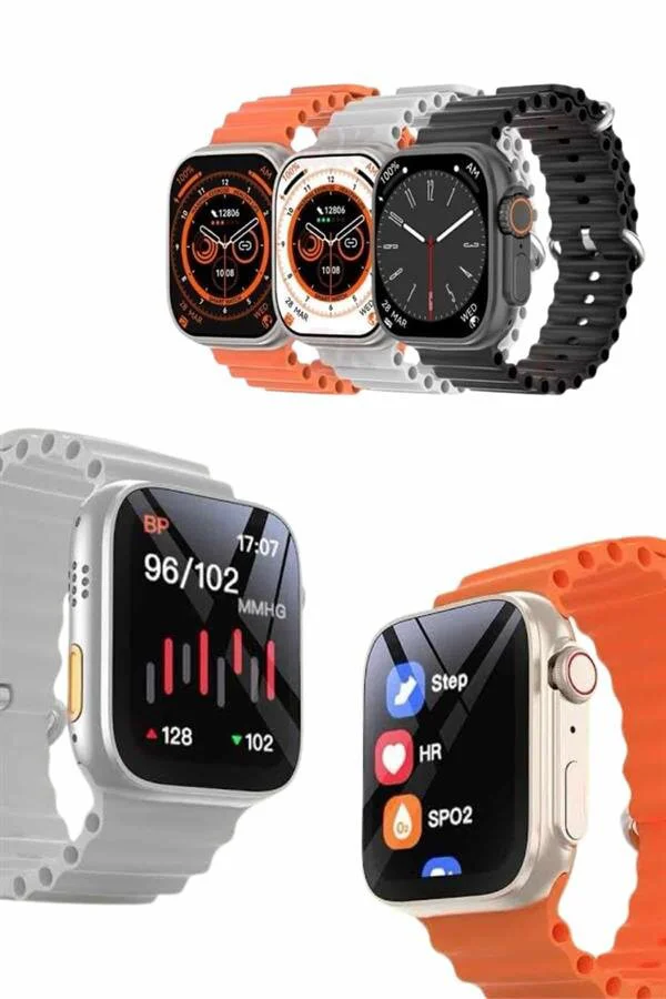 49mm Kumaş Kordonlu Akıllı Saat Amoled Bluetooth - Konforlu ve Şık Günlük Kullanım İçin