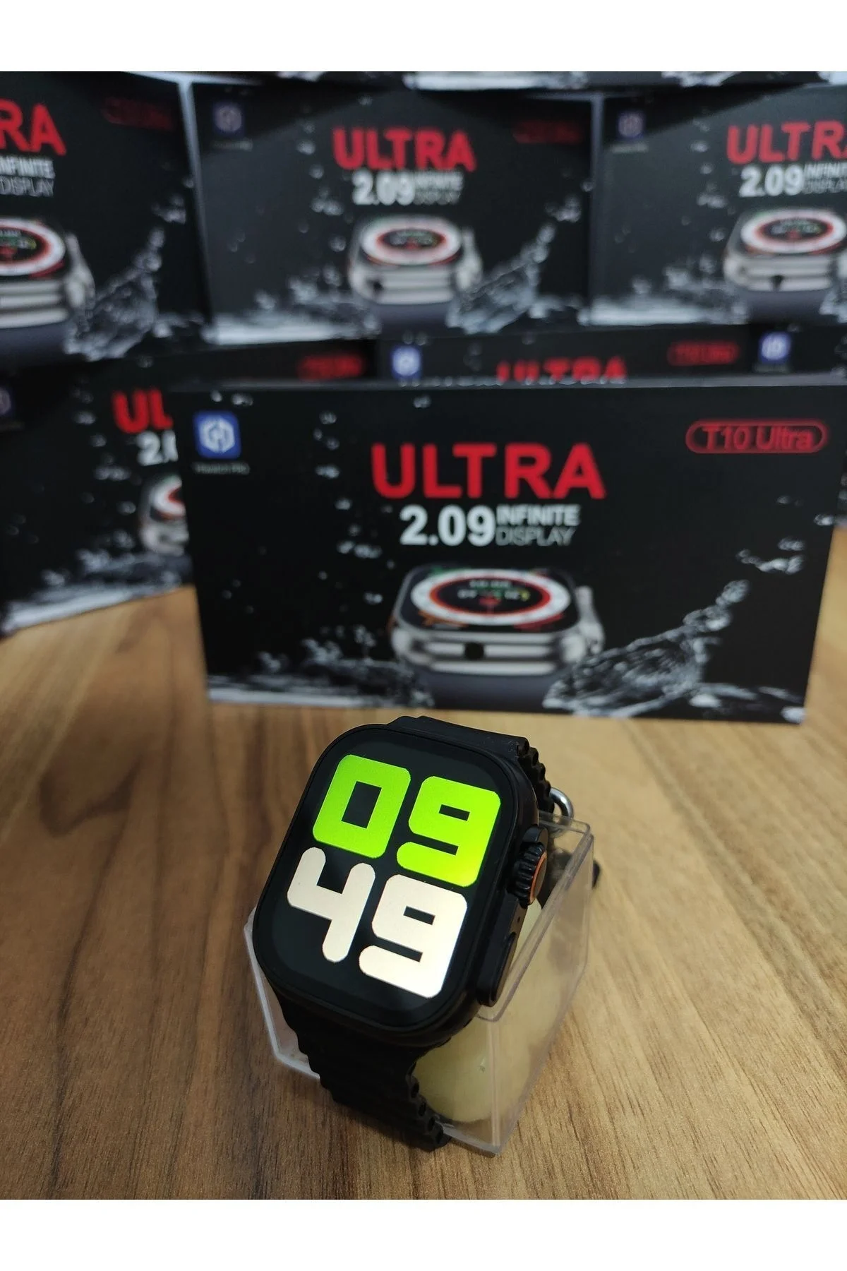 49mm Siyah Kasa ve Turuncu Silikon Kordonlu Akıllı Saat - Sesli Görüşme ve SIM Kart Desteği