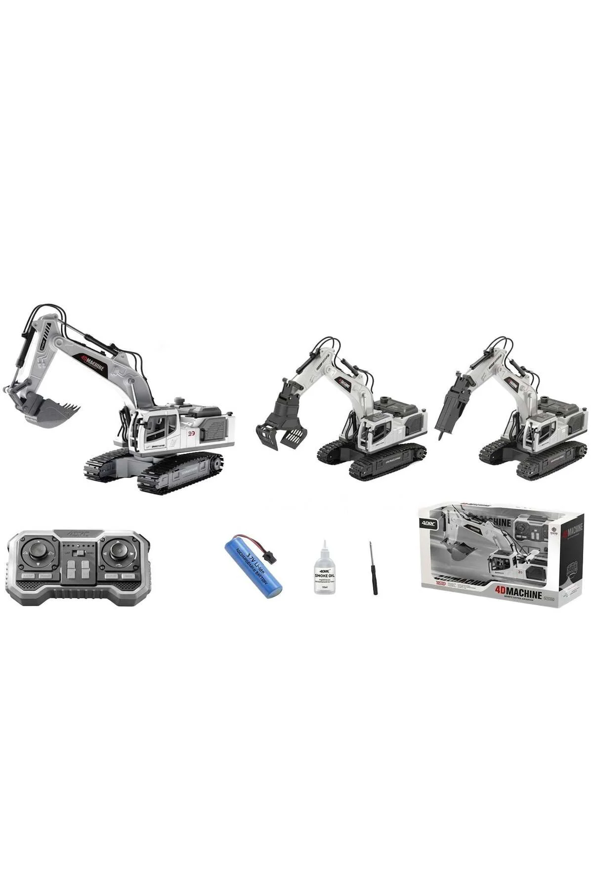 4D-E3 METAL DEĞİŞEBİLEN 3 BAŞLIKLI DUMAN ATAN İŞ MAKİNASI