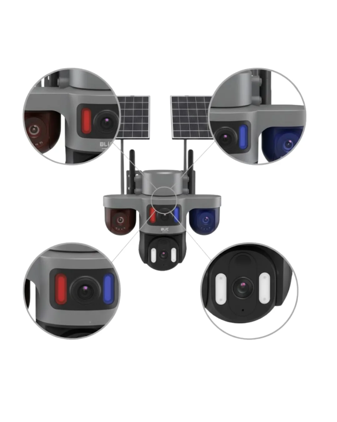 4G Destekli Çift Güneş Panelli IP Kamera Gece Görüşlü ve Sesli İl