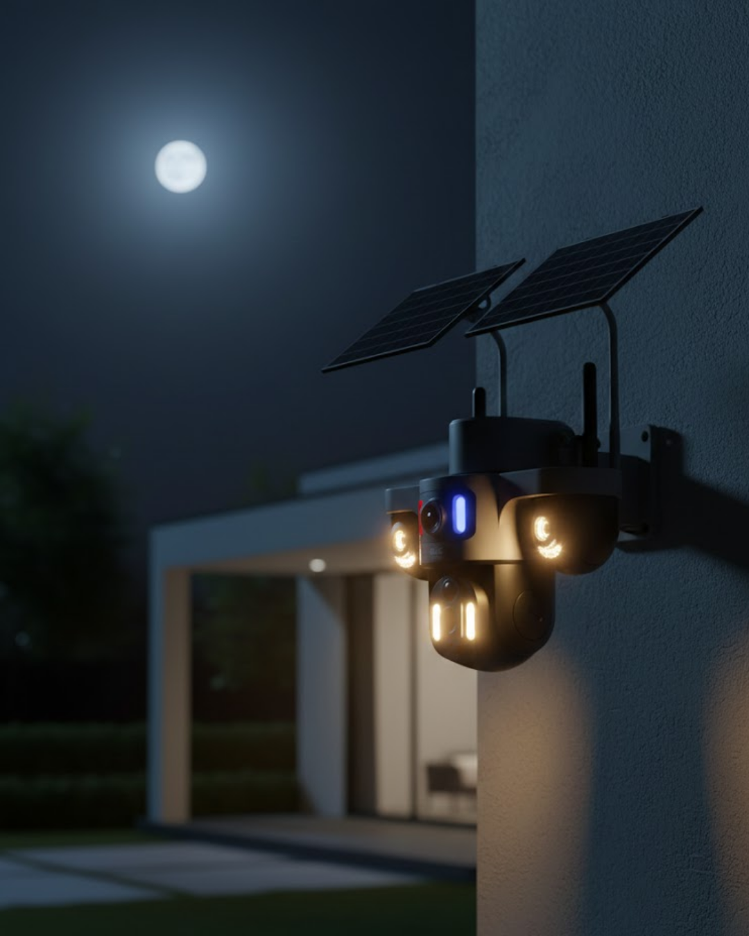 4G Destekli Çift Güneş Panelli IP Kamera Gece Görüşlü ve Sesli İl