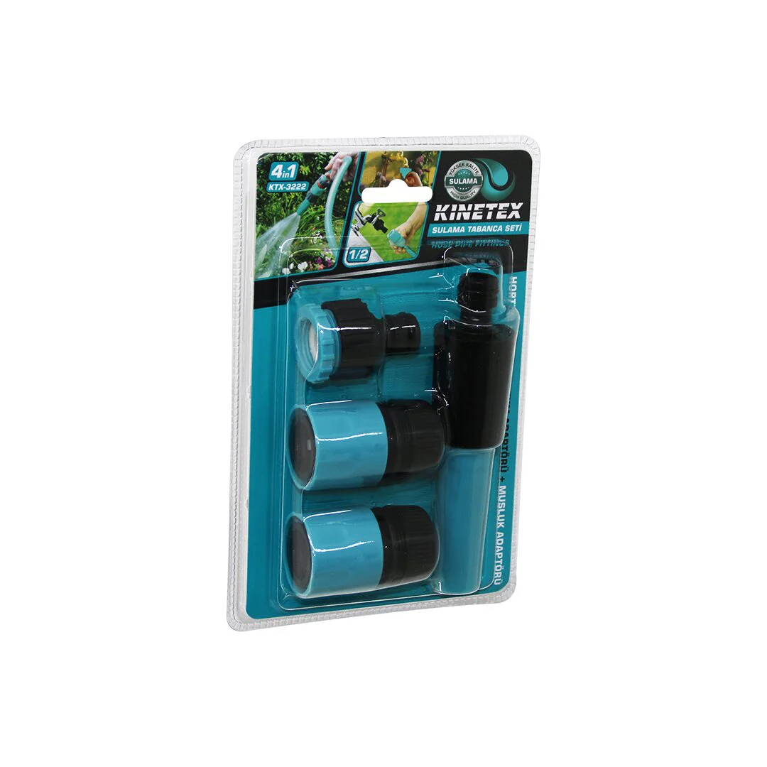 4IN1 - 1/2 Sulama Tabanca Bağlantı Aparatı Seti Hortum Lens - Hortum - Musluk Adaptör 4IN1 - 1/2 Sulama Tabanca Bağlantı Aparatı Seti Hortum Lens - Hortum - Musluk Adaptör