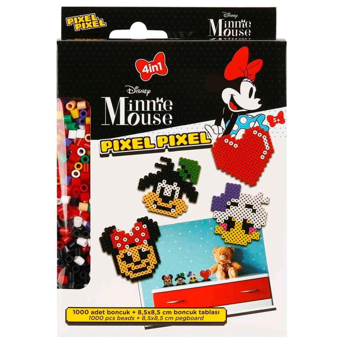 4in1 Disney Minnie Mouse Pixel Pixel Boncuk Aktivite ve Oyuncak S