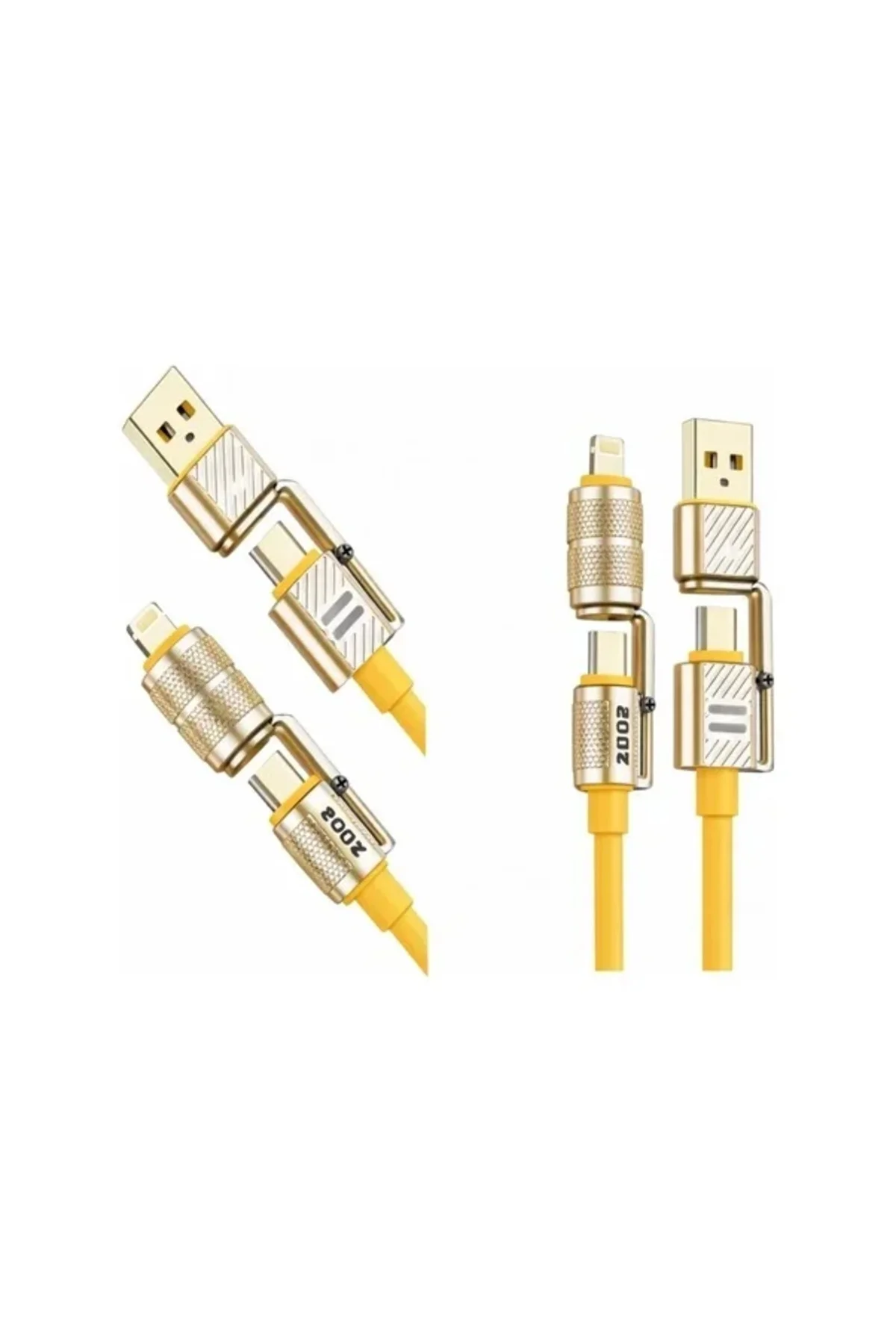 4in1 Hızlı Şarj Ve Data Kablosu Type-c / Lightning / cro Usb PL-8631