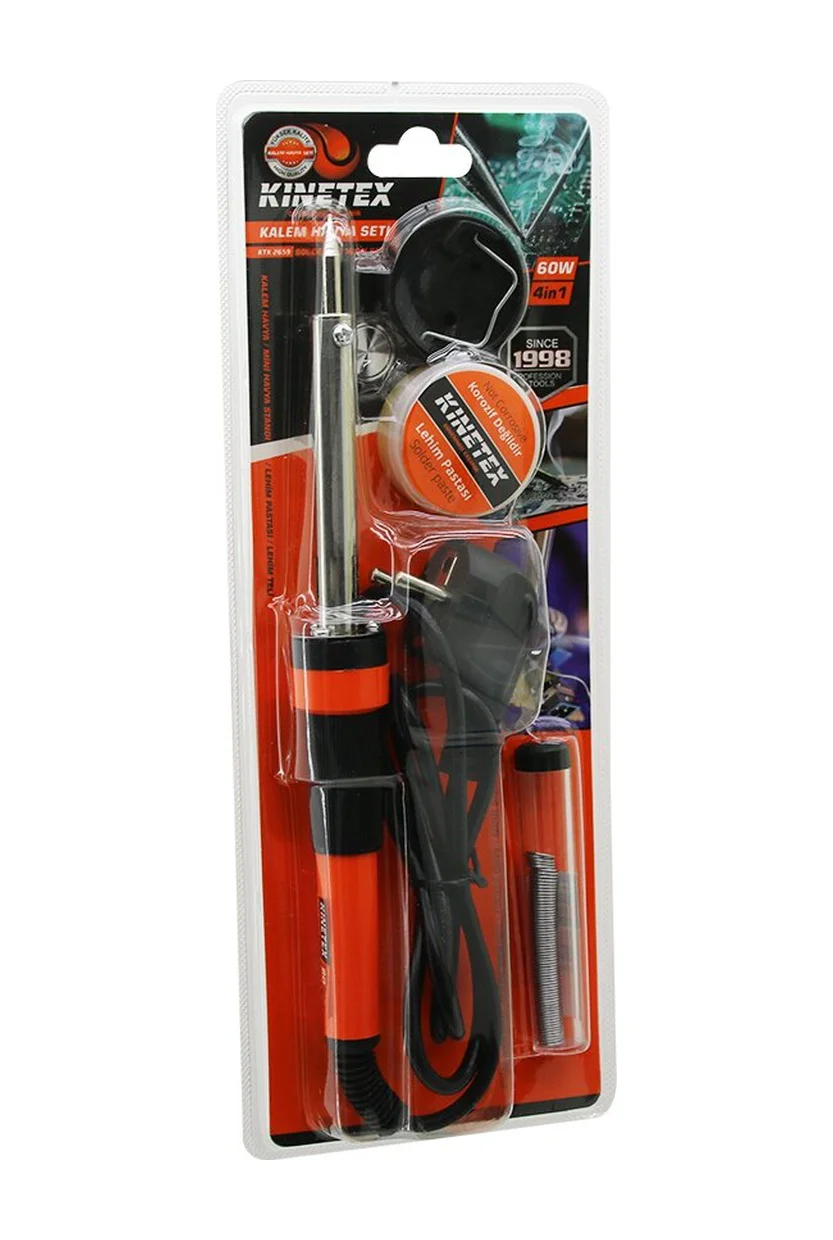 4in1 Kalem Havya Lehim Seti 60w Kalem Havya - Mini Stand - Lehim Pastası - Lehim Teli 5224