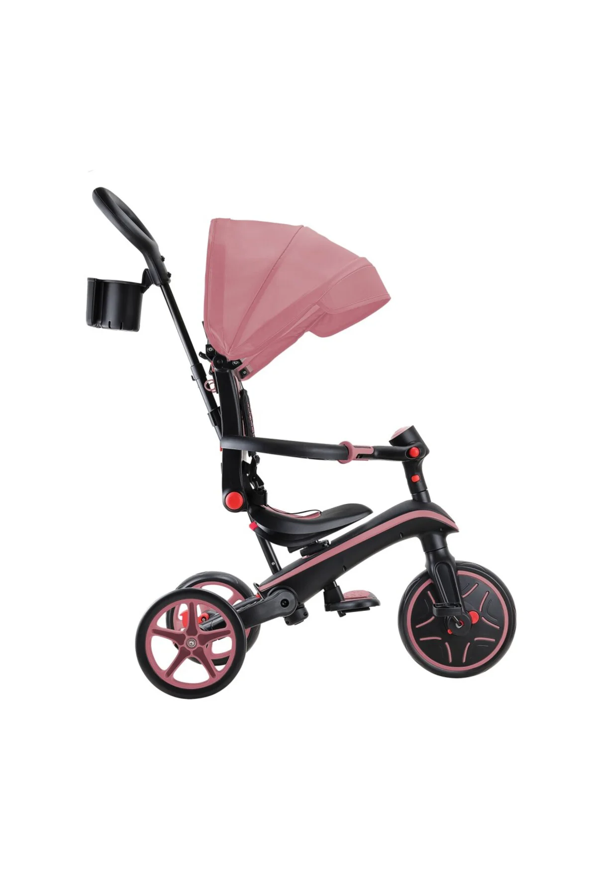 4in1 Katlanabilir Bisiklet Koyu Pastel Pembe