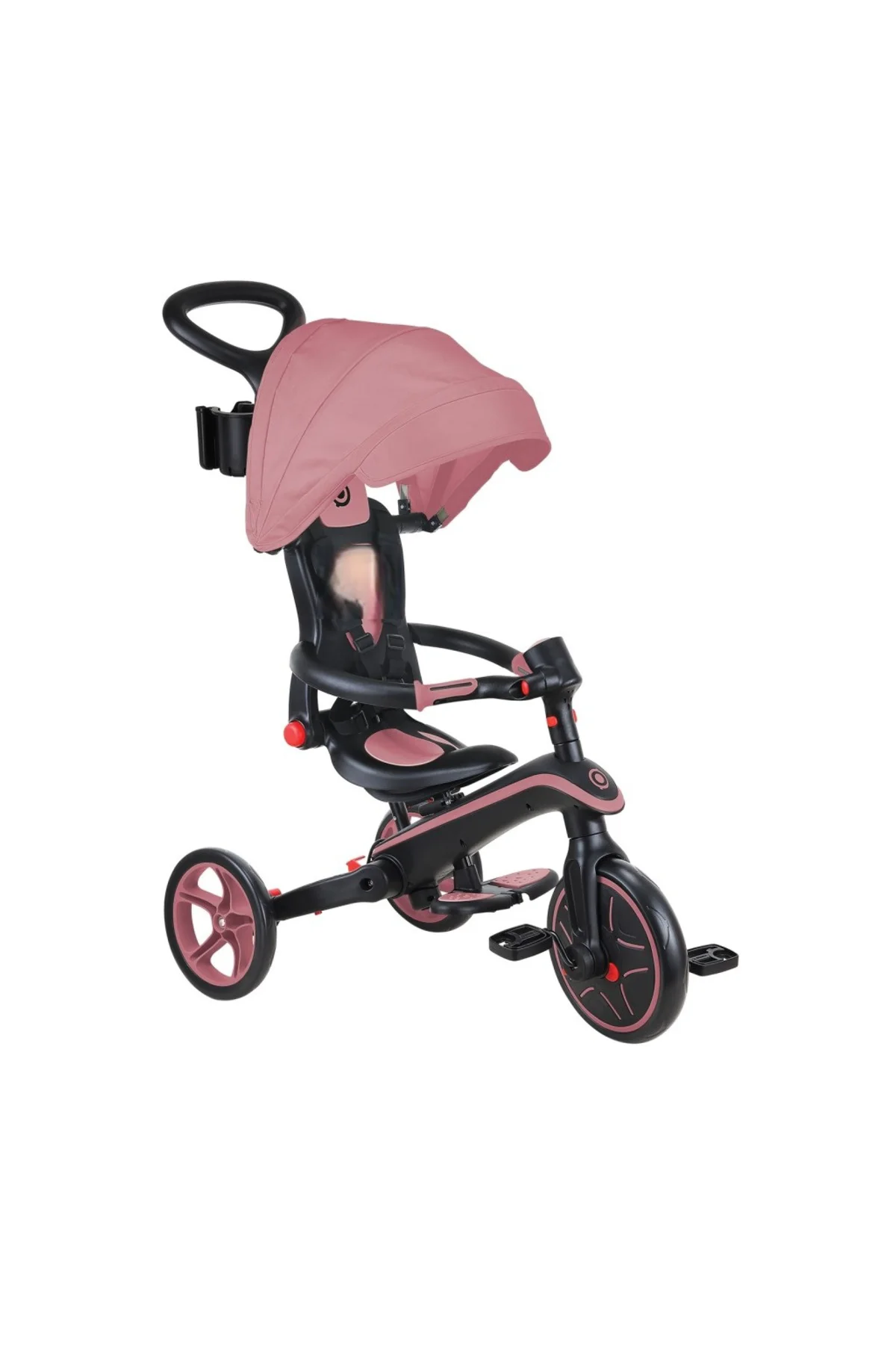 4in1 Katlanabilir Bisiklet Koyu Pastel Pembe