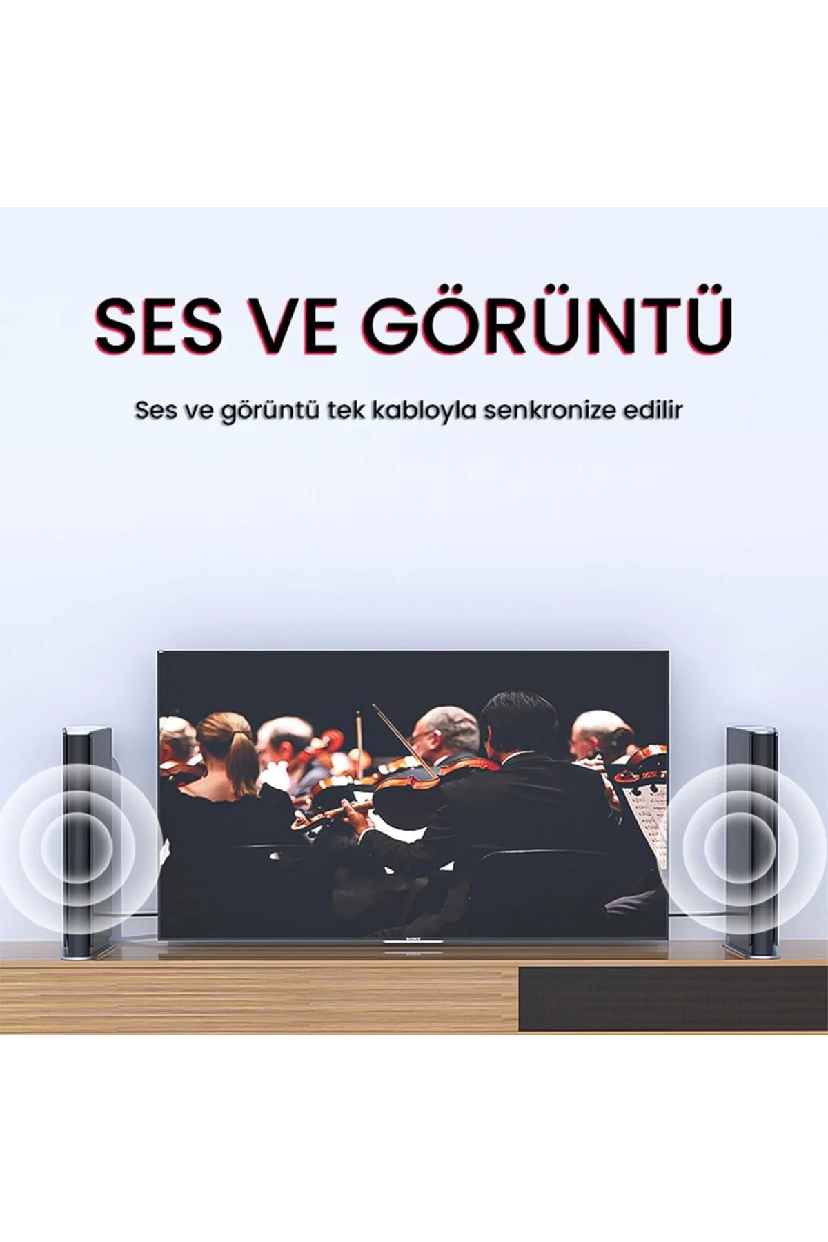 4K 30Hz DisplayPort to HDMI Dönüştürücü Kablo 3 Metre
