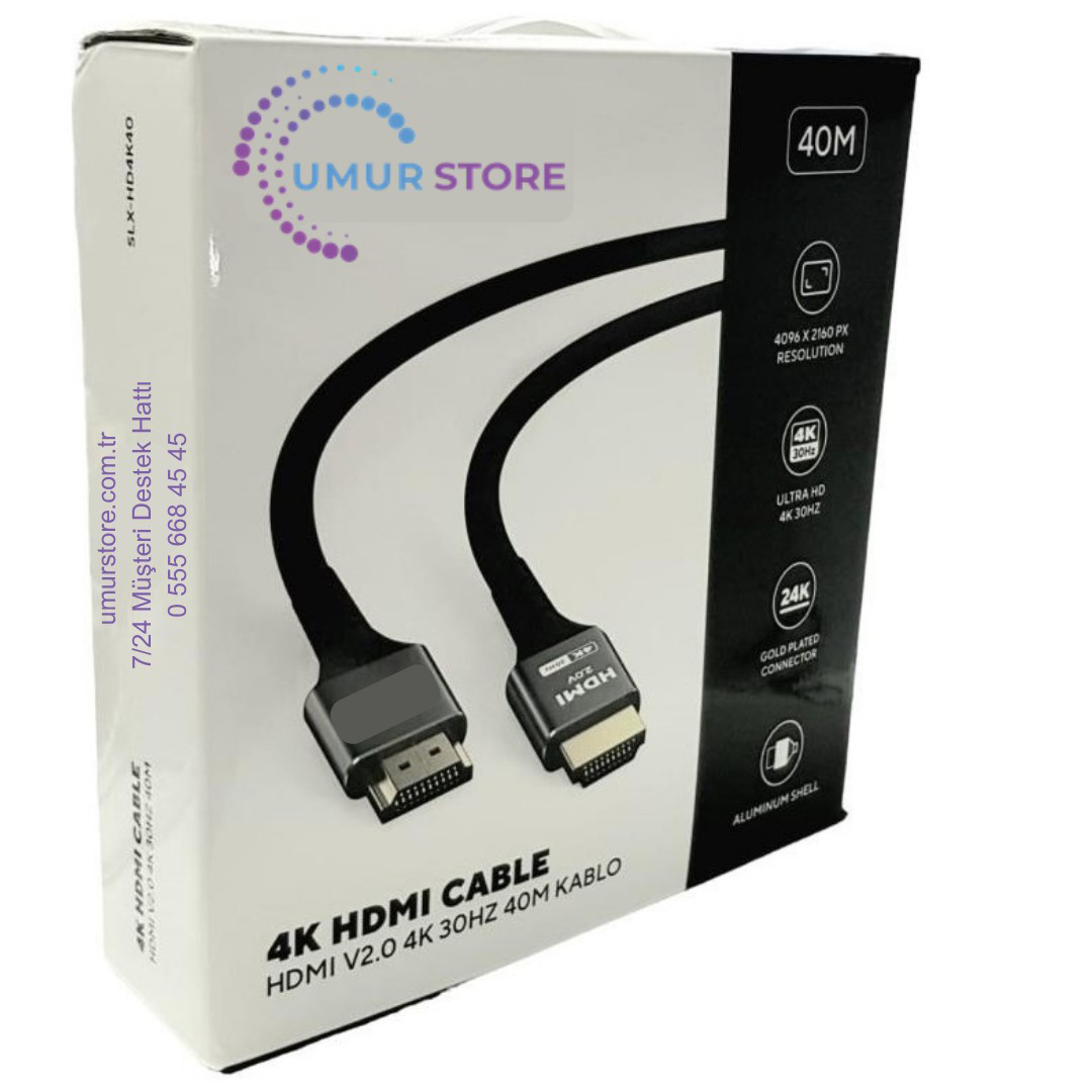 4K 40MT HDMI Kablo V2.0 30HZ SLX-HD4K40