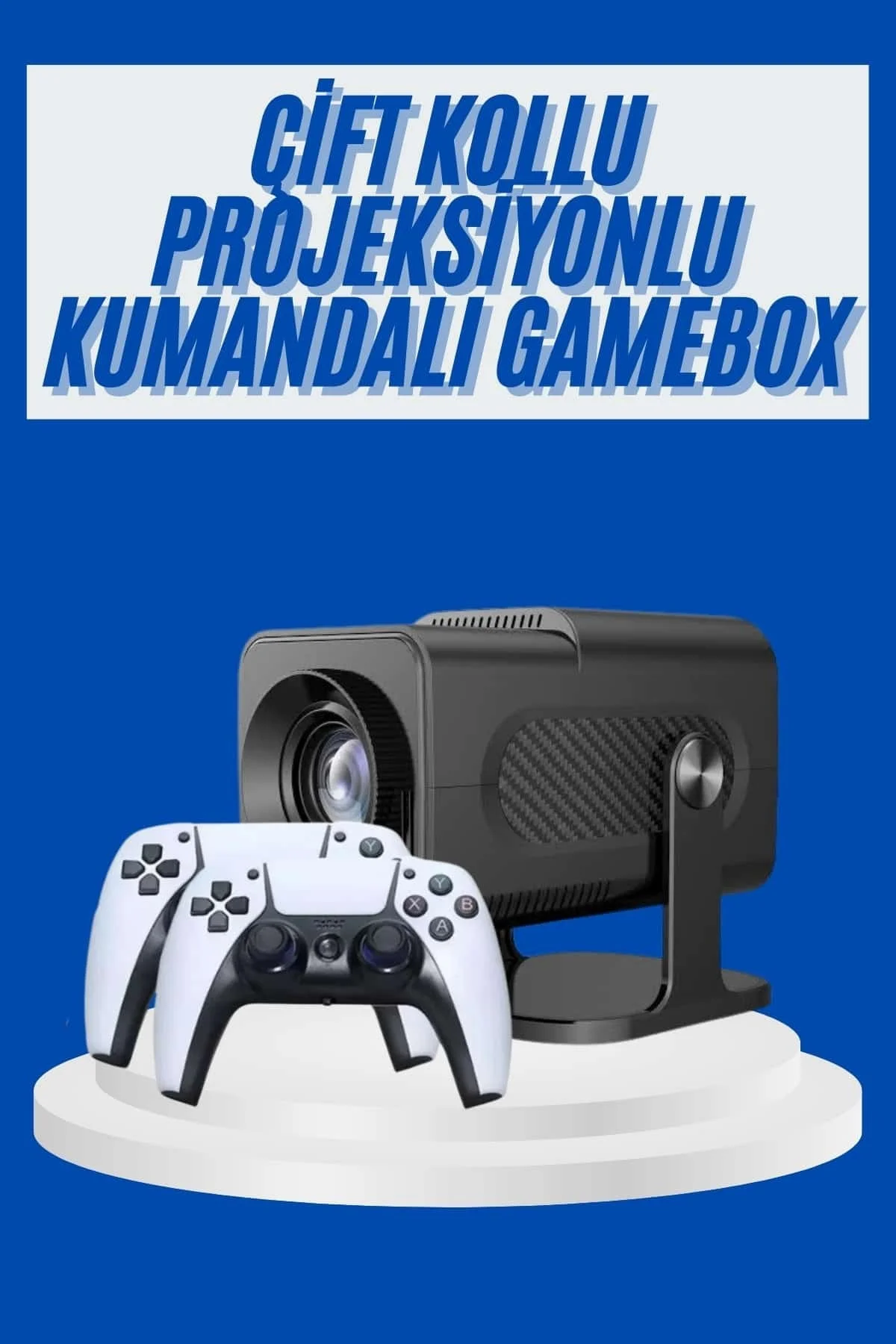 4K Android Smart Wi-Fi Çift Kollu Projeksiyon Game Box Kumandalı Taşınabilir 4K Android Smart Wi-Fi Çift Kollu Projeksiyon Game Box Kumandalı Taşınabilir