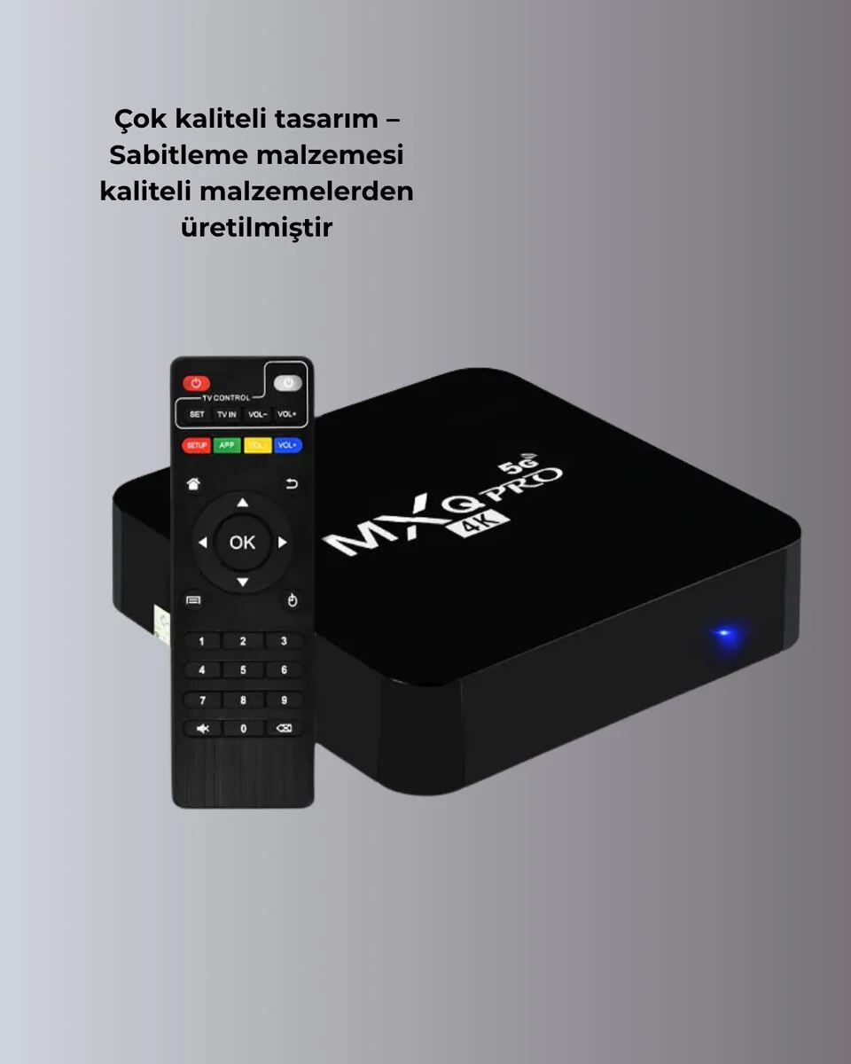 4K Android TV Box – Akıllı Medya Oynatıcı 2GB RAM 16GB Hafıza Wi-