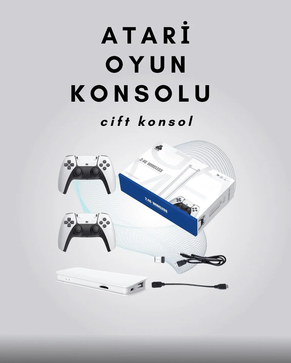 4K Bluetooth Retro Oyun Konsolu M15 - 4K 60FPS HDMI Çıkışı ve Bluetooth Bağlantı