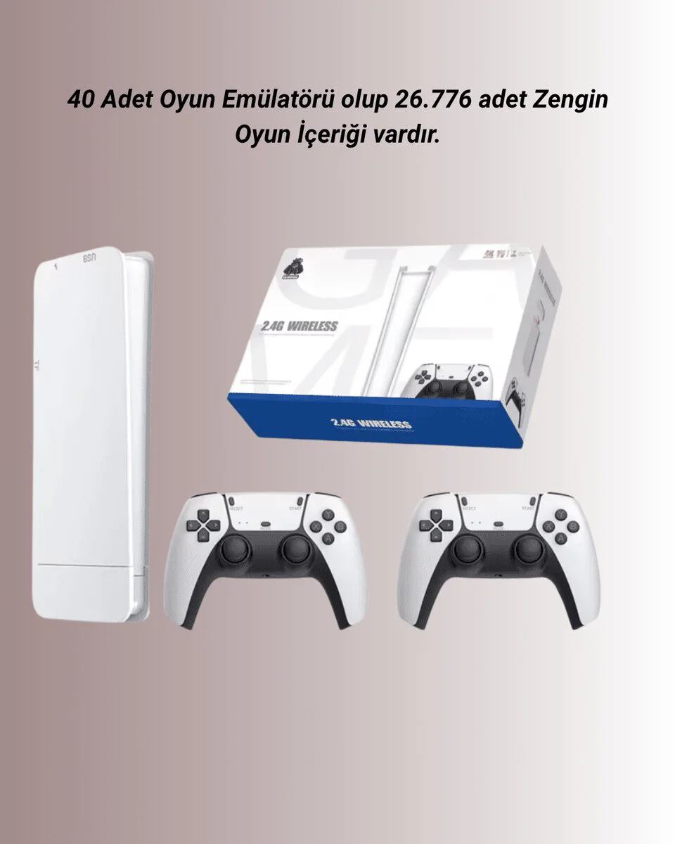 4K Bluetooth Retro Oyun Konsolu M15 - 4K 60FPS HDMI Çıkışı ve Bluetooth Bağlantı