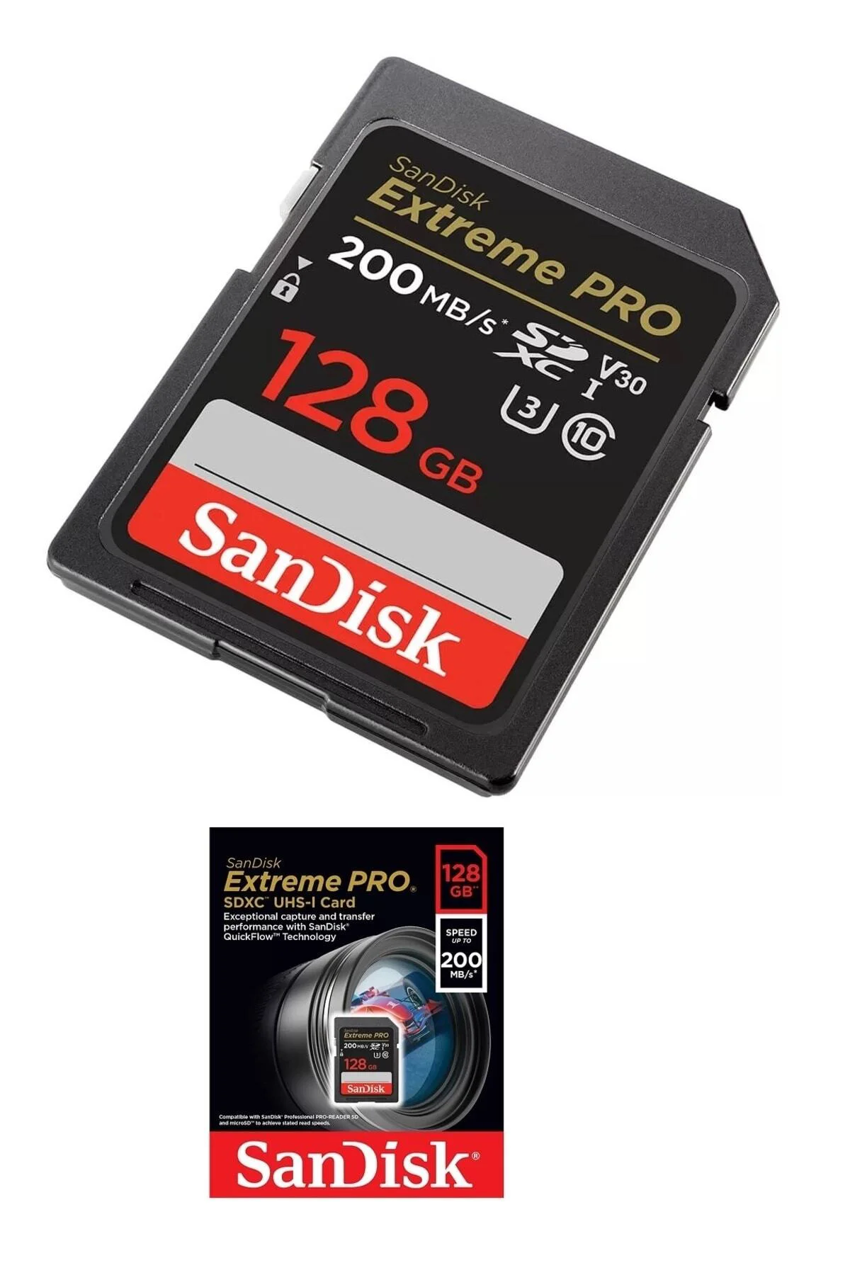 4k Çekim Için 128 Gb Hafıza Kartı