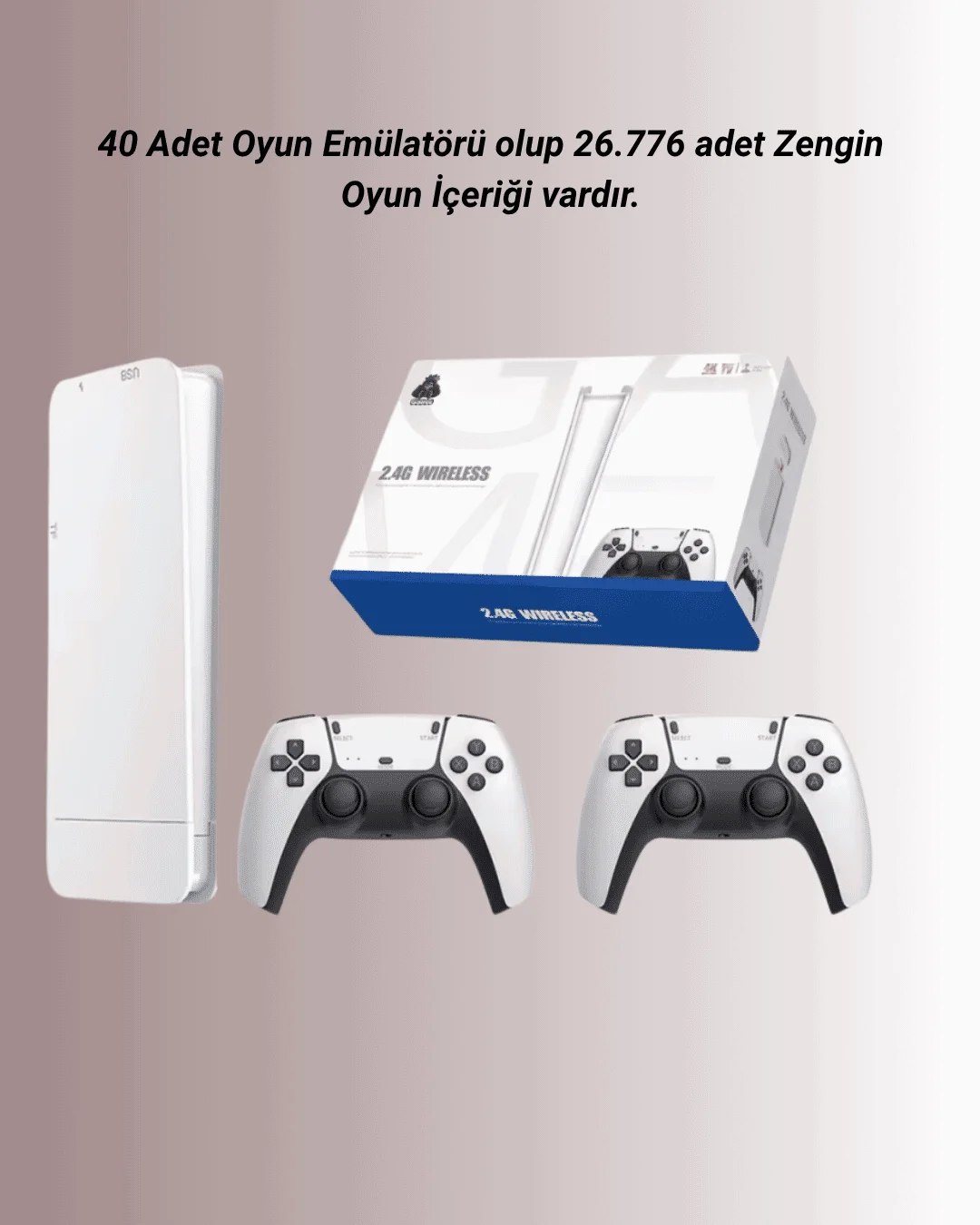 4K Destekli Bluetooth Retro Oyun Konsolu – M15 Modeli 4K Destekli Bluetooth Retro Oyun Konsolu – M15 Modeli