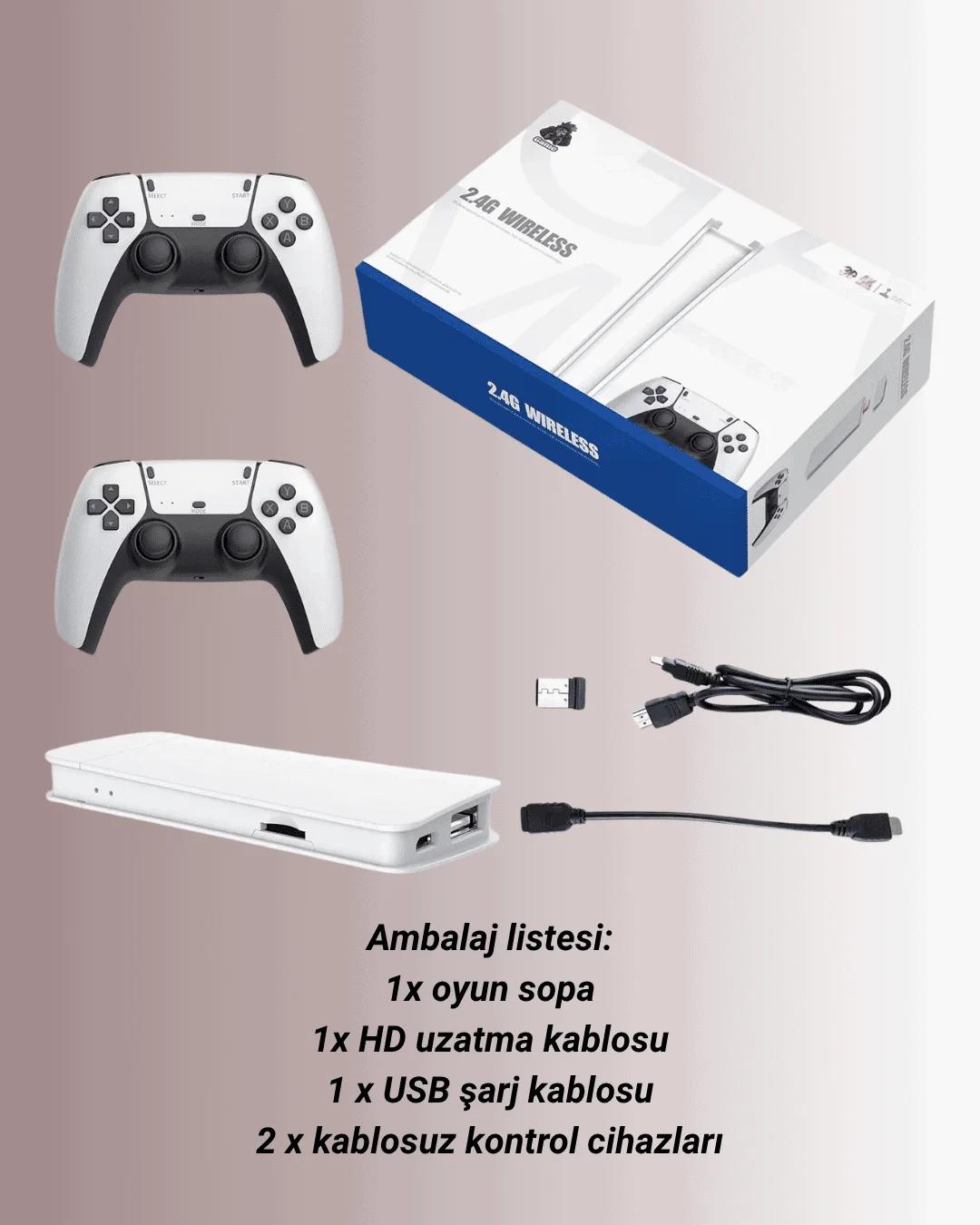 4K Destekli Bluetooth Retro Oyun Konsolu – M15 Modeli