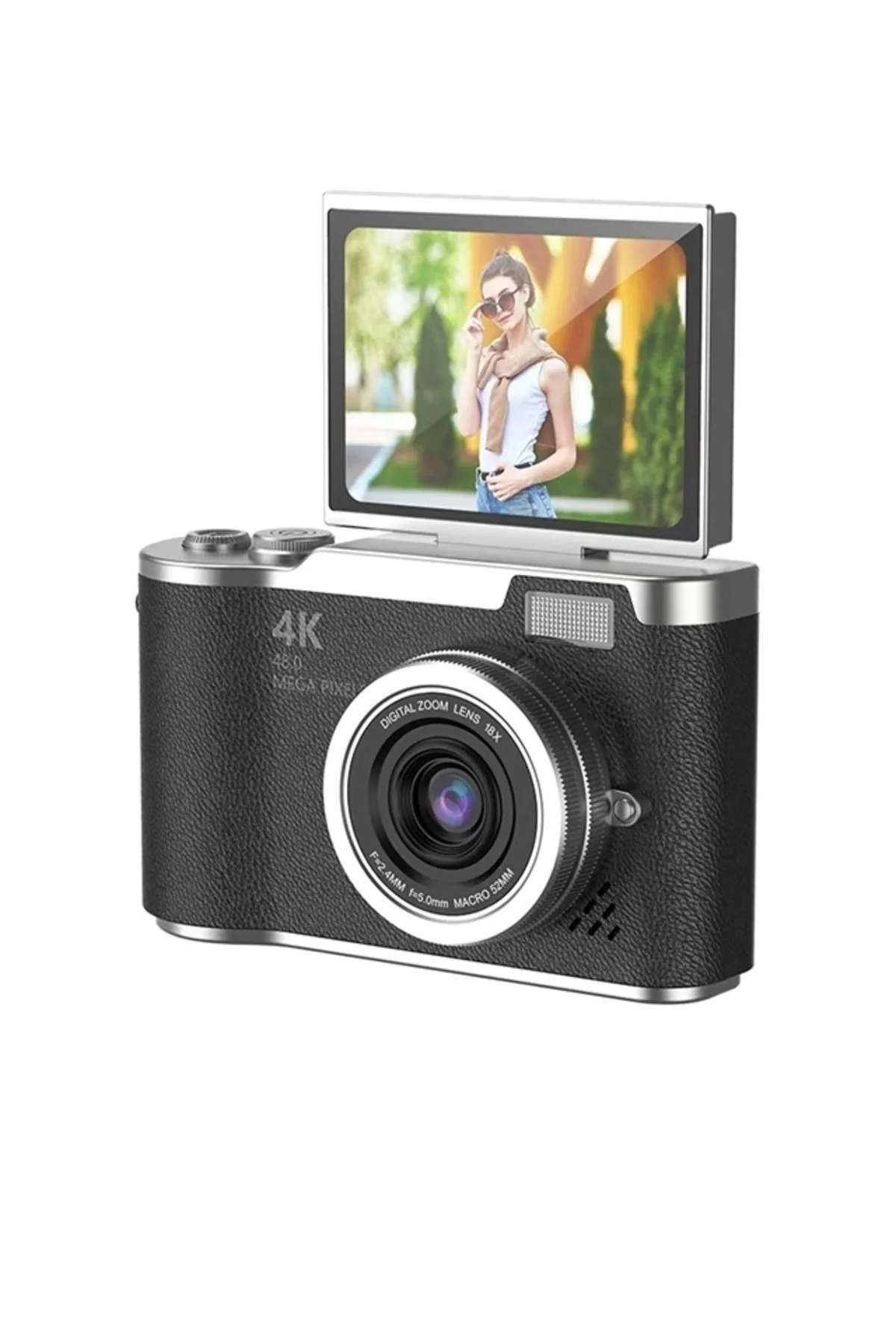 4K Dijital Retro Video Kamera 48MP 18X Zoom Flaşlı (32GB) Kart Dijital Vlog Fotoğraf Makinesi TÜRKÇE 4K Dijital Retro Video Kamera 48MP 18X Zoom Flaşlı (32GB) Kart Dijital Vlog Fotoğraf Makinesi TÜRKÇE