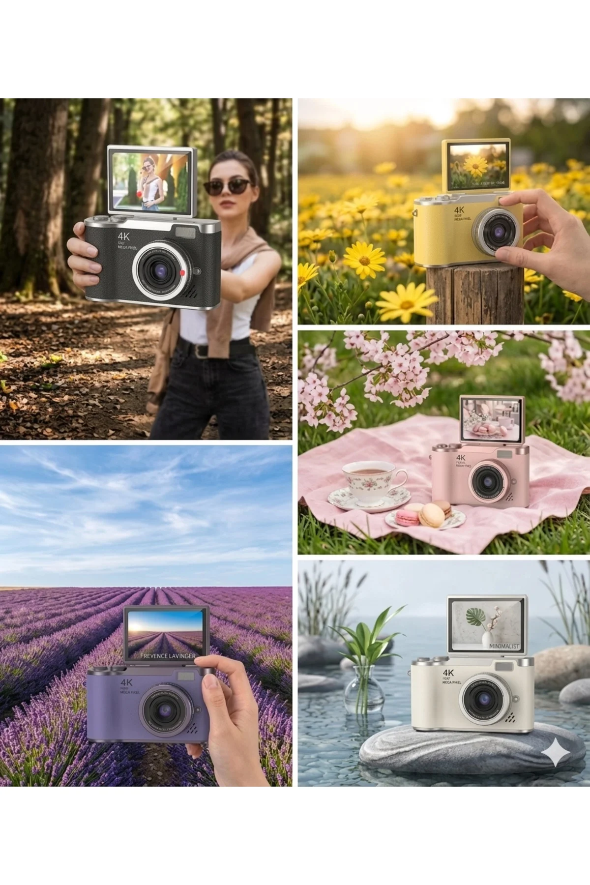 4K Dijital Retro Video Kamera 48MP 18X Zoom Flaşlı (32GB) Kart Dijital Vlog Fotoğraf Makinesi TÜRKÇE 4K Dijital Retro Video Kamera 48MP 18X Zoom Flaşlı (32GB) Kart Dijital Vlog Fotoğraf Makinesi TÜRKÇE - Görsel 3