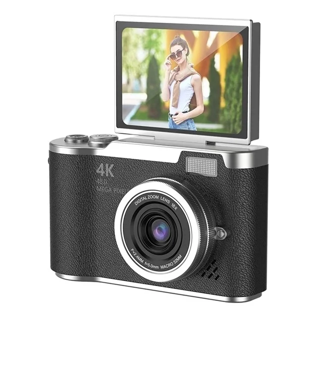 4k Dijital Retro Video Kamera 48mp 18x Zoom Flaşlı (32gb) Kart Dijital Vlog Fotoğraf Makinesi Türkçe Siyah 4k Dijital Retro Video Kamera 48mp 18x Zoom Flaşlı (32gb) Kart Dijital Vlog Fotoğraf Makinesi Türkçe Siyah