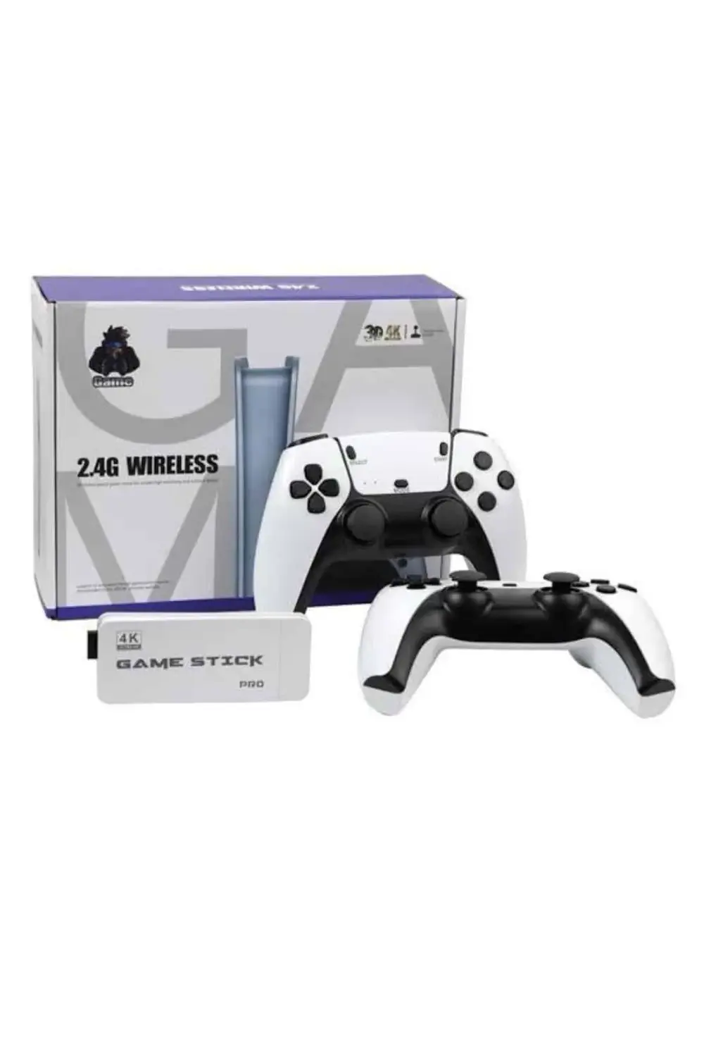 4K HD Görüntü Kaliteli Retro Game Stick 20000 Oyunlu Çift Kollu B