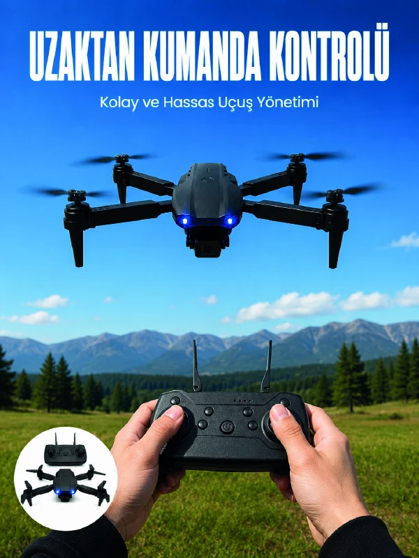 4K HD Kameralı Katlanabilir Drone Sabit Yükseklik Destekli Uzaktan Kumandalı Drone 4K HD Kameralı Katlanabilir Drone Sabit Yükseklik Destekli Uzaktan Kumandalı Drone