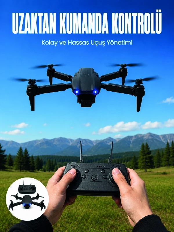 4K HD Kameralı Katlanabilir Drone Sabit Yükseklik Destekli Uzaktan Kumandalı Drone Fiyatı, Yorumları ve Özellikleri
