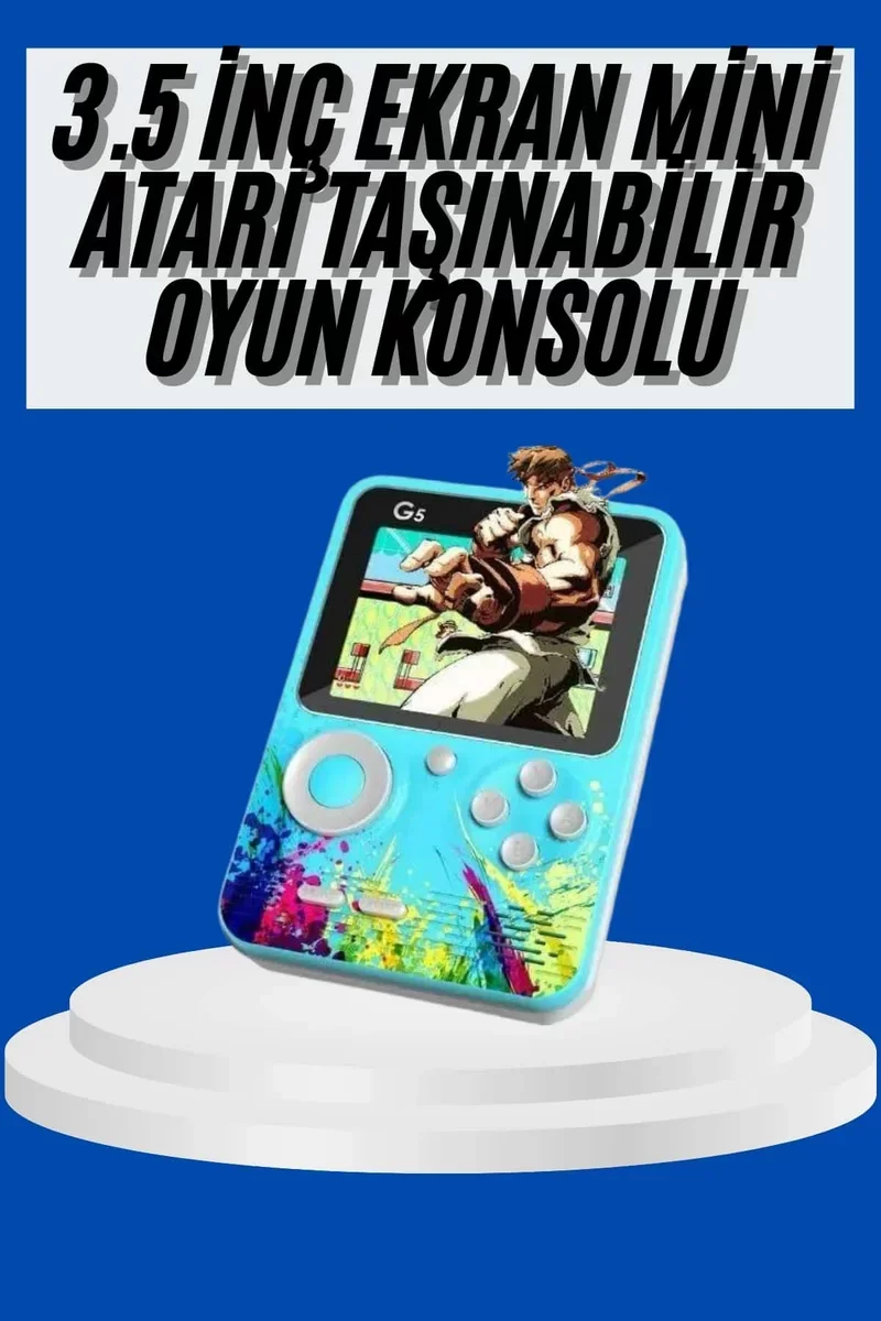 4K HD Retro Oyun Konsolu - 500 Oyunlu Taşınabilir Atari