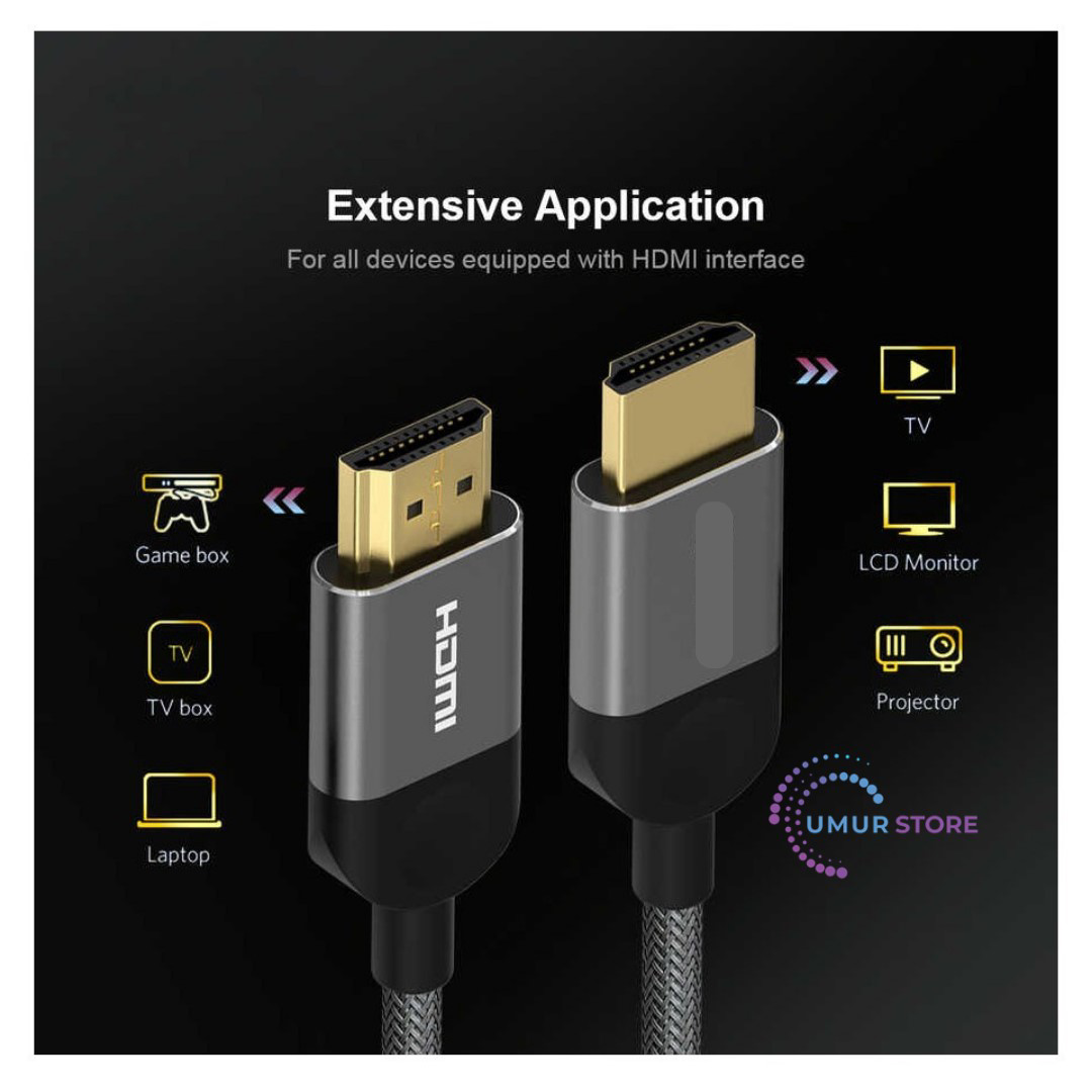 4K HDMI Kablo 150 cm 18 Gbps HDMI 2.0 Görüntü Aktarım Kablosu