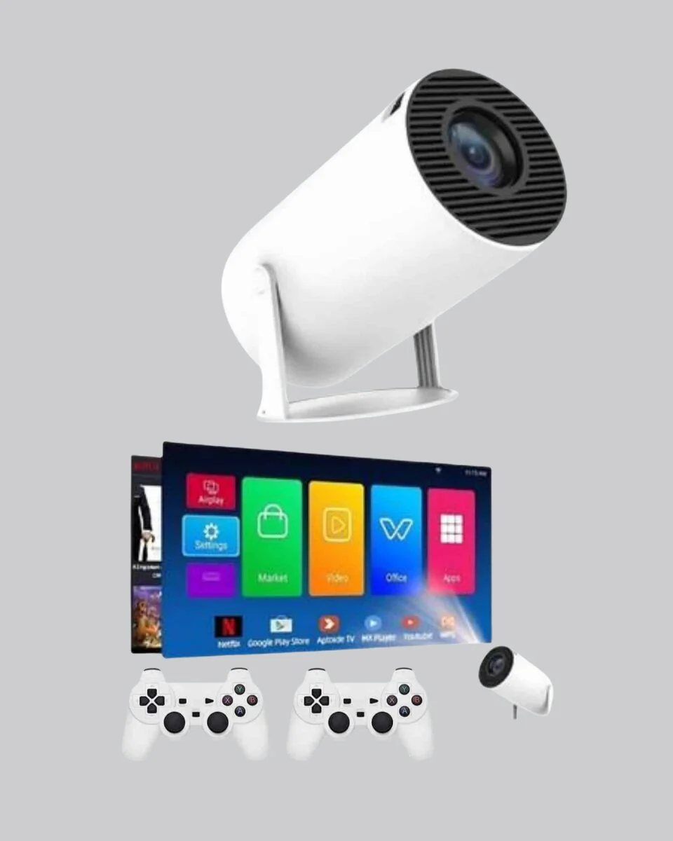 4K Kablosuz Projeksiyon Cihazı - Ev Sineması, Oyun ve Sunum İçin Gelişmiş HDMI/USB Desteği