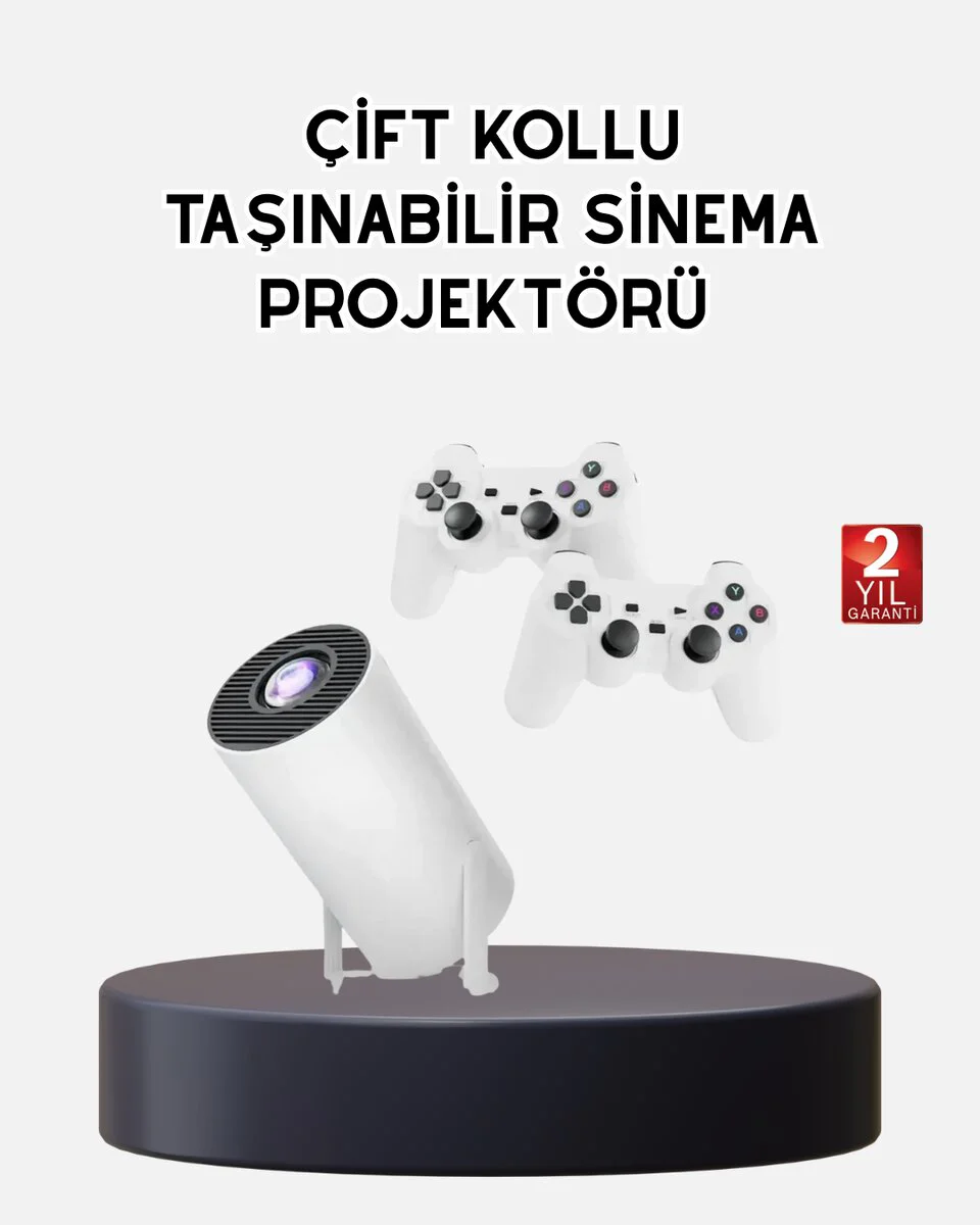 4K Kablosuz Projeksiyon Cihazı - Ev Sineması, Oyun ve Sunum İçin Gelişmiş HDMI/USB Desteği