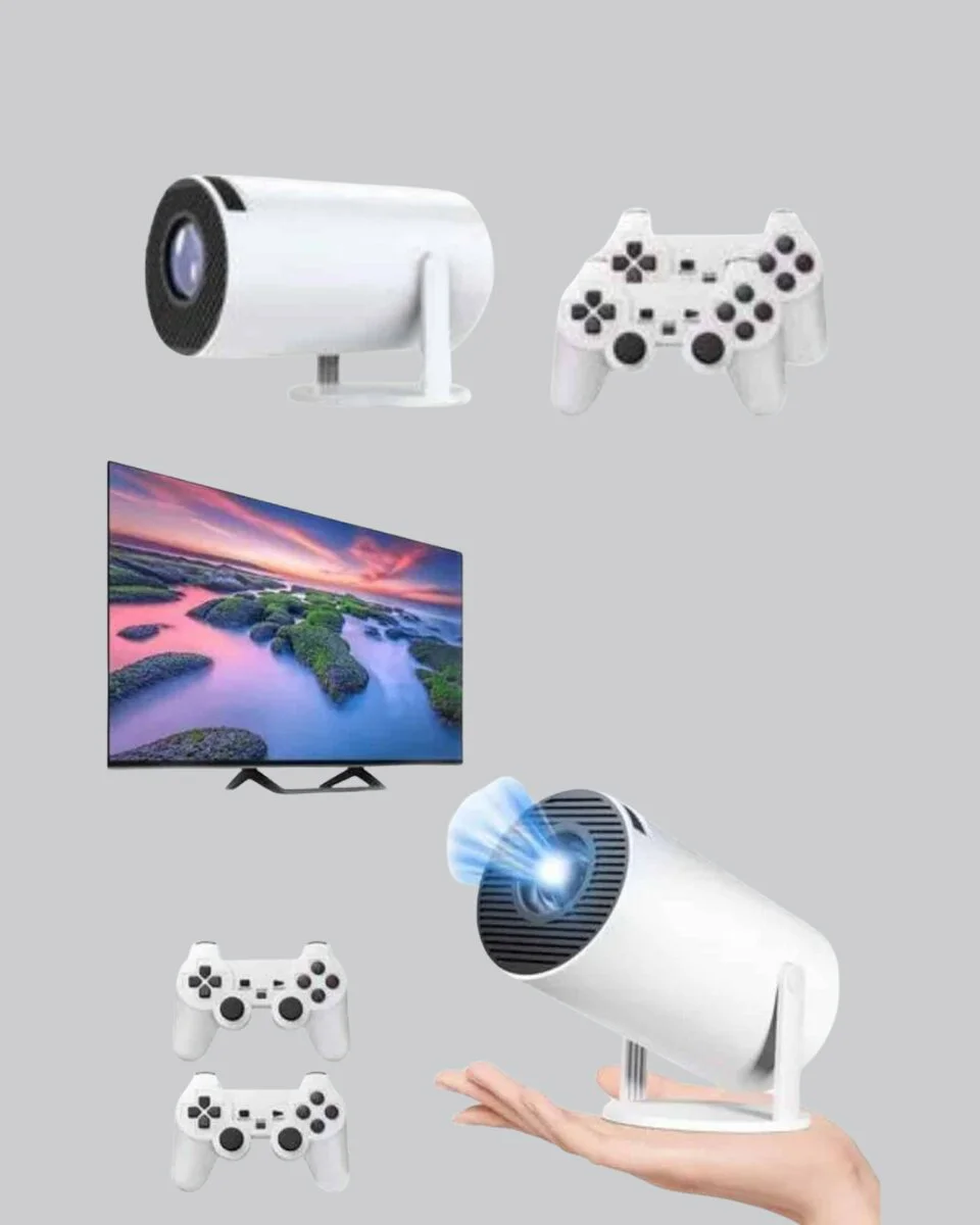 4K Kablosuz Projeksiyon Cihazı - Ev Sineması, Oyun ve Sunum İçin Gelişmiş HDMI/USB Desteği