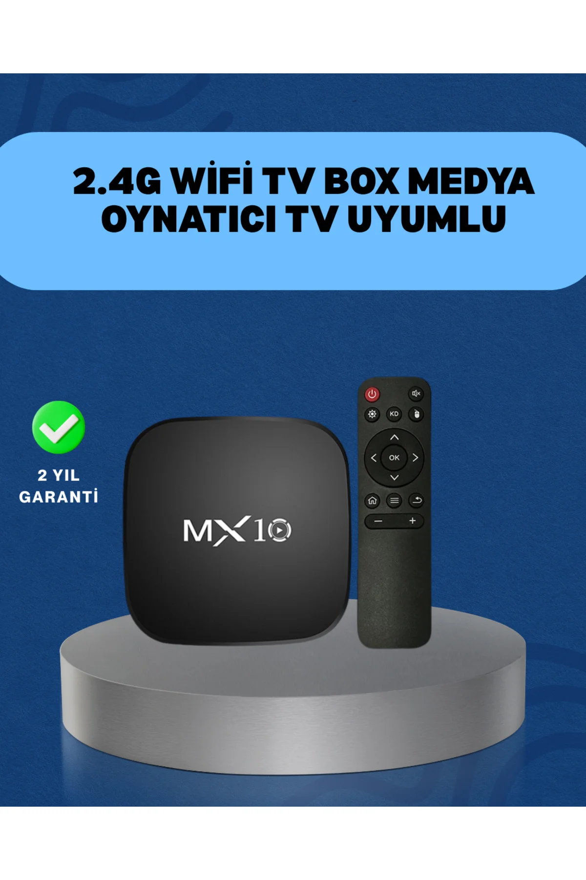 4K Medya Kutusu HDMI-USB Bağlantılı Android TV Çözümü