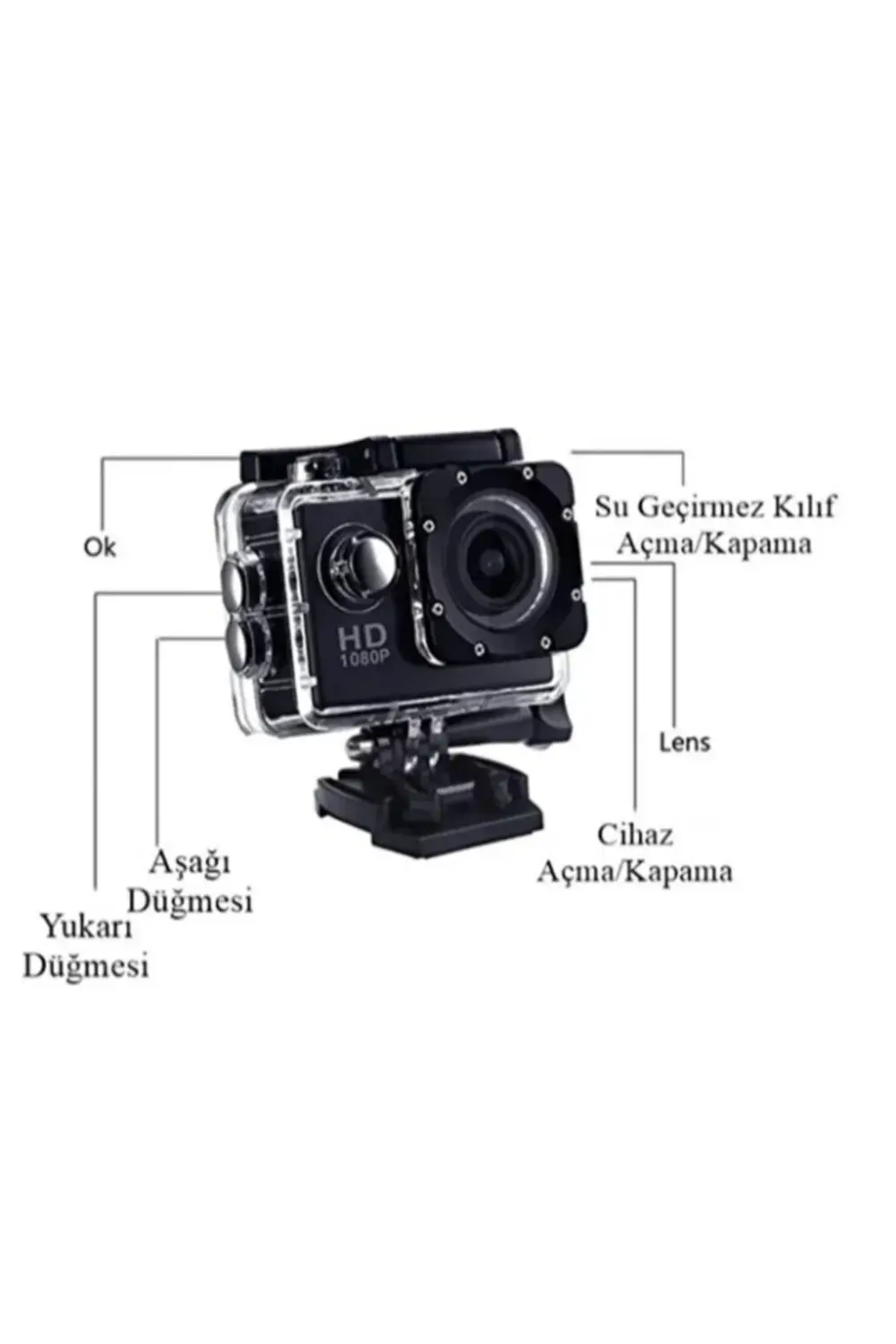 4K Su Geçirmez Wi-Fi Aksiyon Kamerası