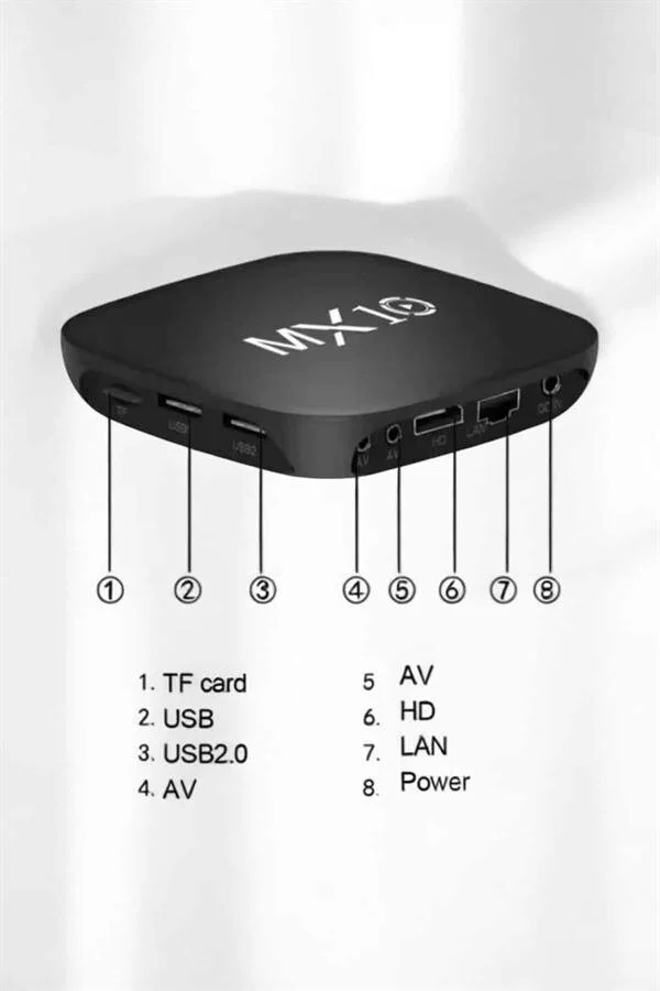 4K TV Uyumlu HD Çözünürlüklü Mx Box S 8 GB - Android 4K UHD TV Box