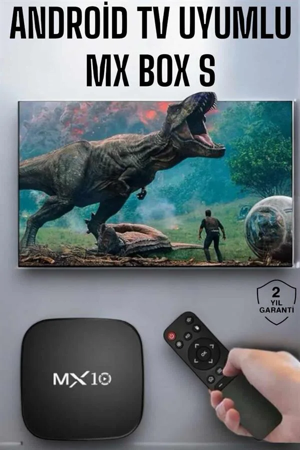 4K TV Uyumlu HD Çözünürlüklü Mx Box S 8 GB - Android 4K UHD TV Box
