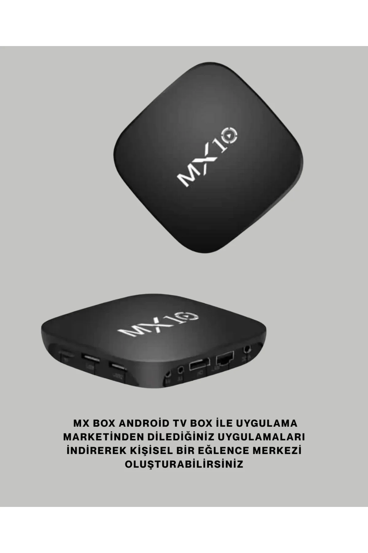4K UHD Android Medya Oynatıcı 8 GB Hafıza 2 GB RAM Wi-Fi Destekli
