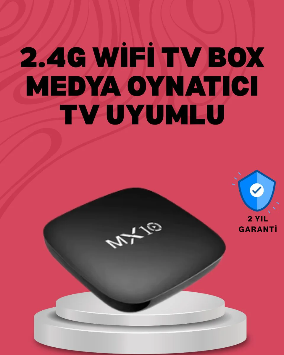 4K UHD Android Medya Oynatıcı 8 GB Hafıza 2 GB RAM Wi-Fi Destekli - 4K TV Çözüm