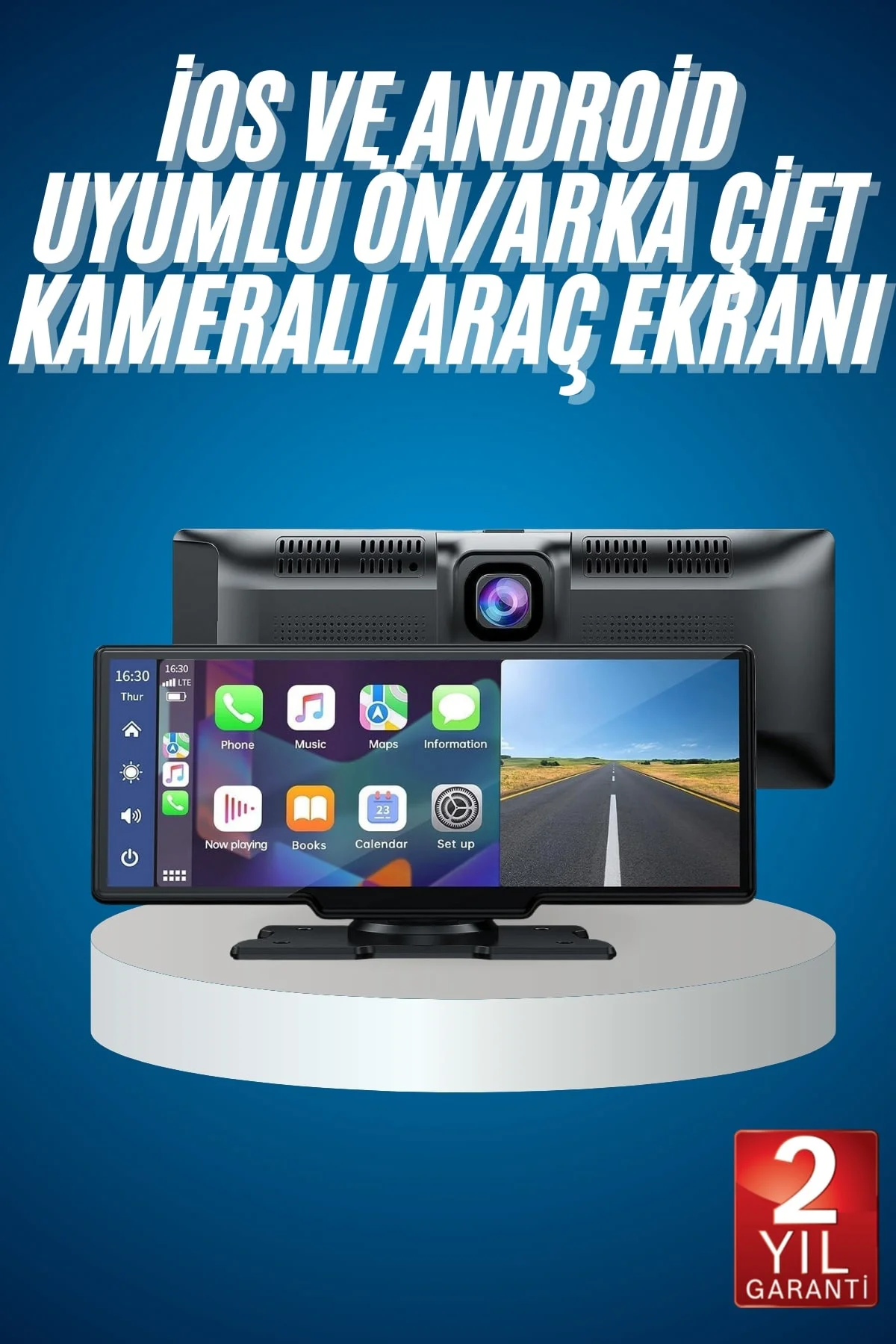 4K Ultra Araç İçi Ön ve Arka Kameralı Ekran HD 2 Kameralı Torpido