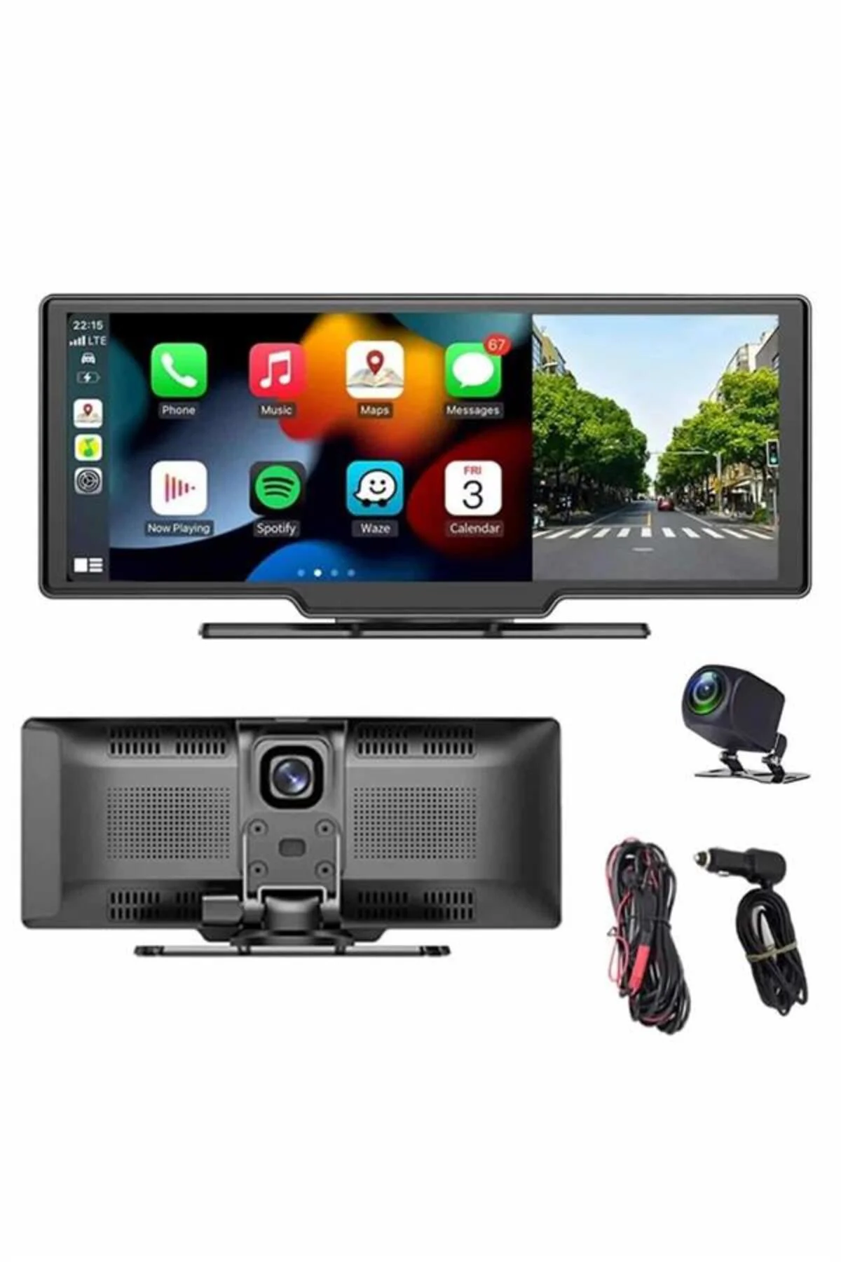 4K Ultra Araç İçi Ön ve Arka Kameralı Ekran HD 2 Kameralı Torpido