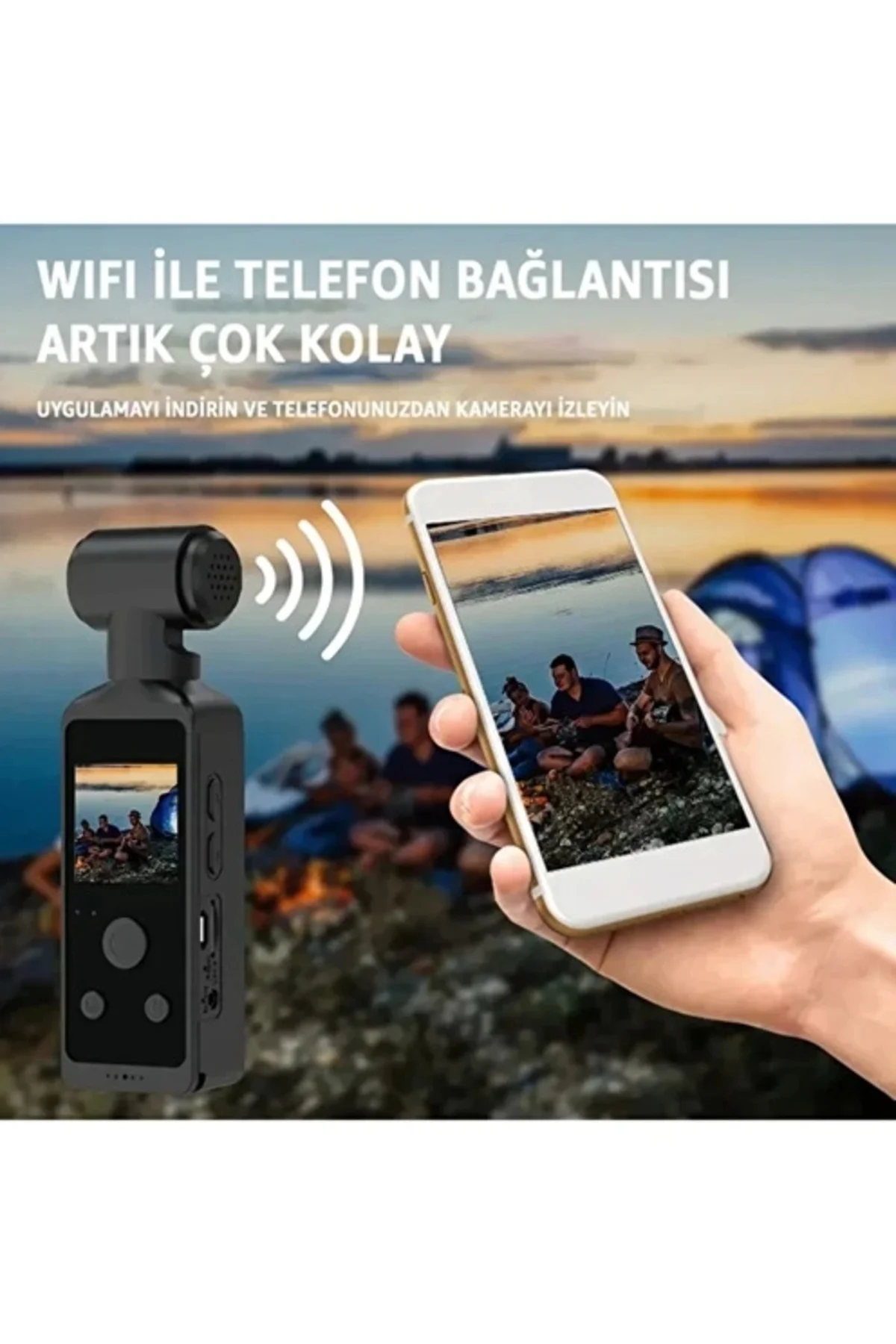 4K Ultra HD Aksiyon Kamerası 270° Geniş Açı Döner Klips Su Geçirmez Kılıf WiFi Kamera 4K Ultra HD Aksiyon Kamerası 270° Geniş Açı Döner Klips Su Geçirmez Kılıf WiFi Kamera - Görsel 6